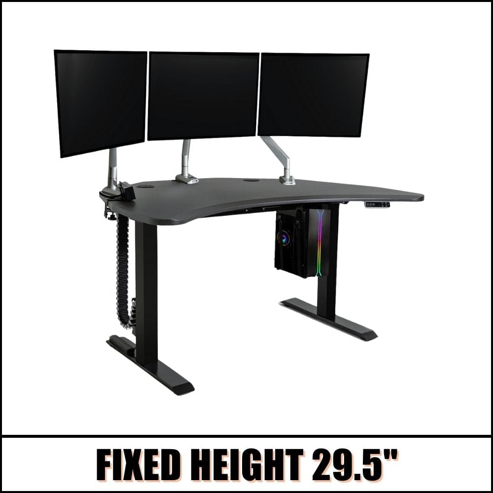 pc battlestation fixed height 3 screens