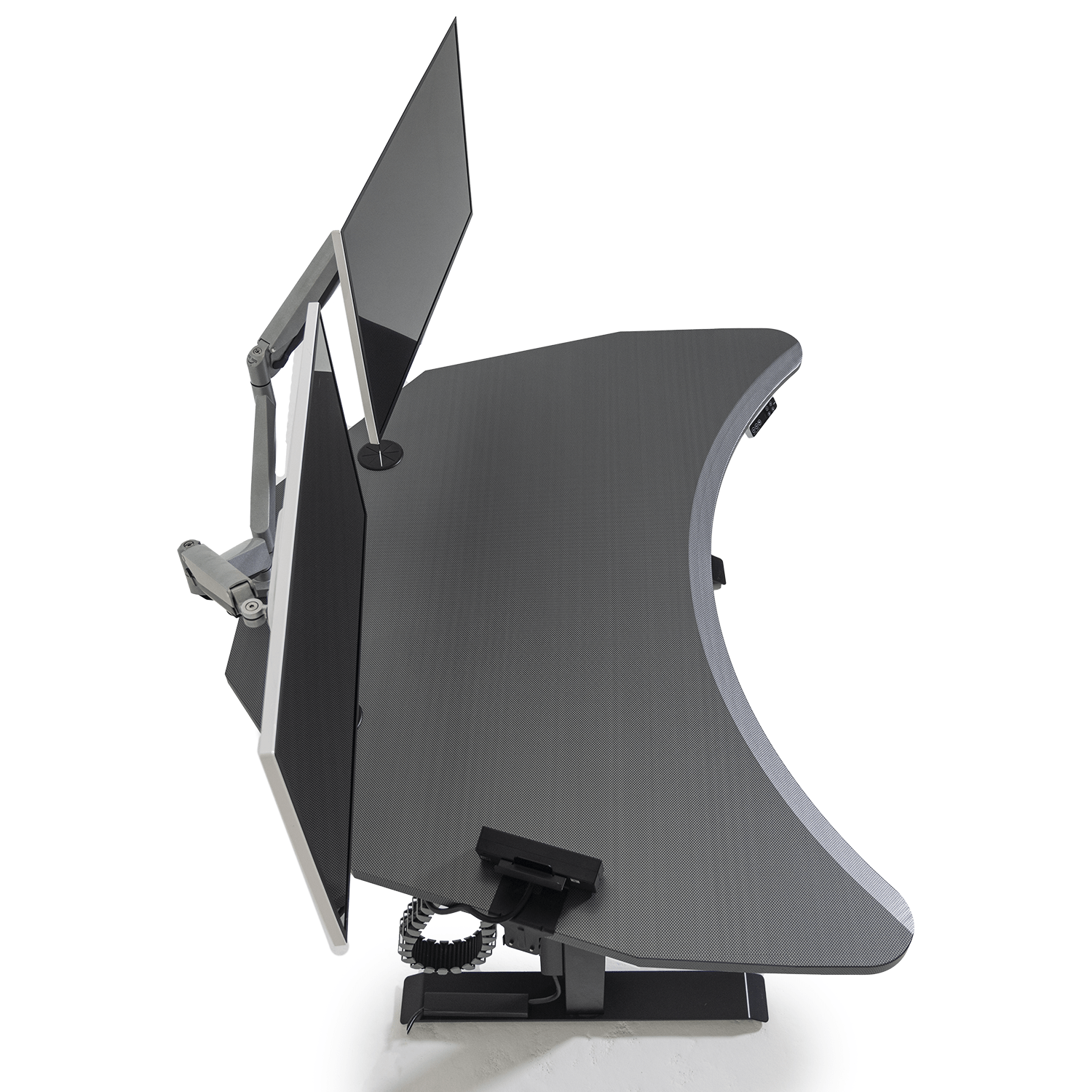 PC Battlestation Bundle: Corner Gaming Sit-to-Stand Desk + 5 Accessories MojoDesk Gaming Desk