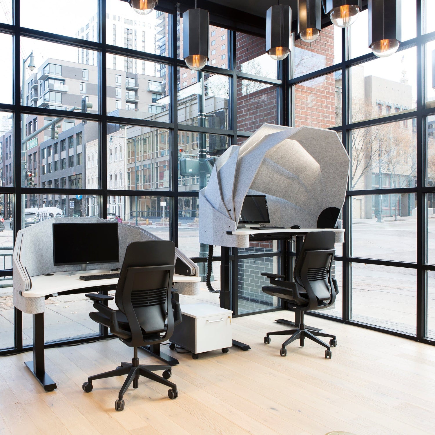 Return to Work Safely Social Distancing Open Office MojoDome Privacy Booth