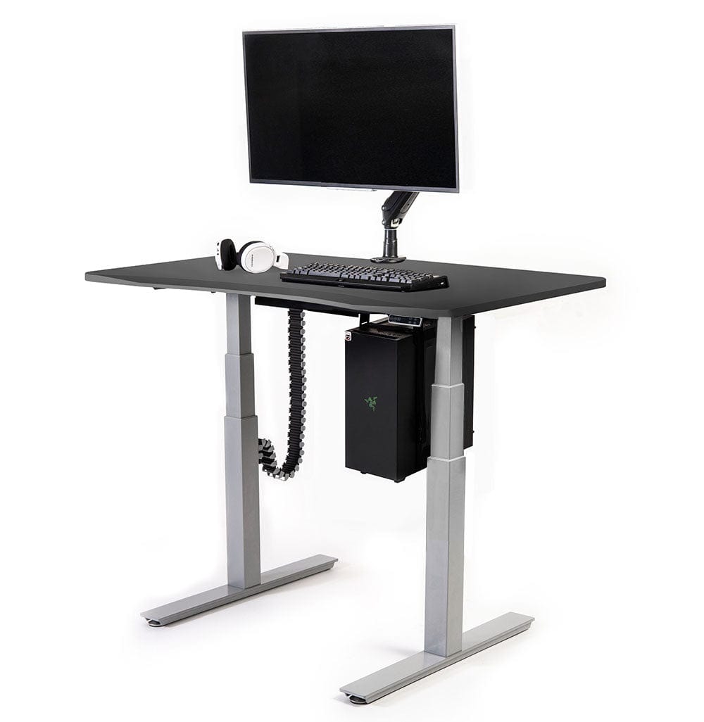 Mojo Gamer Pro Bundle: Standing Gaming Desk + 5 Accessories Non Epicor Gaming Desk Matte Lux Charcoal / 45.5x27 / Gray Base