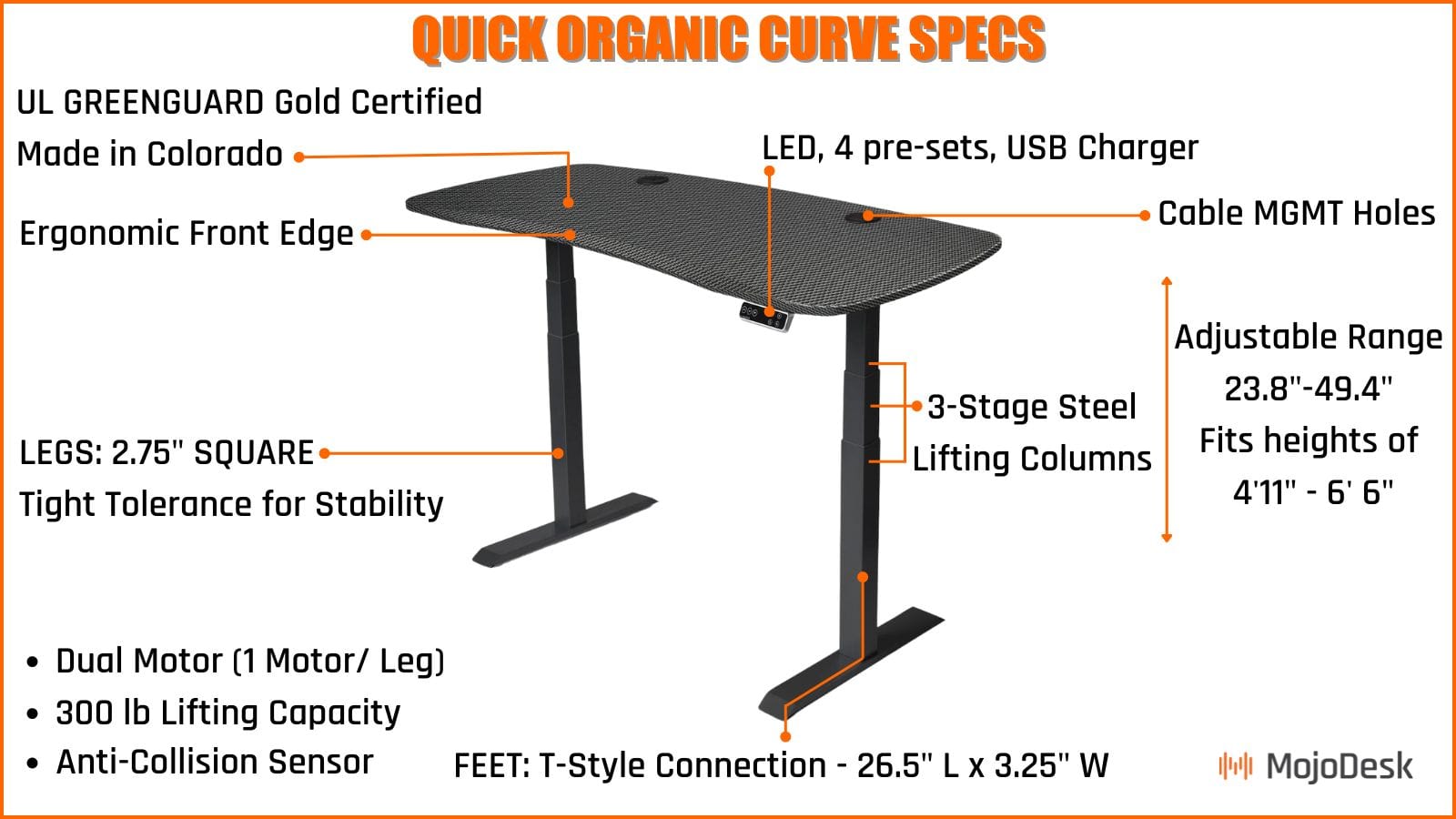 MojoDesk Organic Curve (AO) Non Epicor Mojo Organic Curve