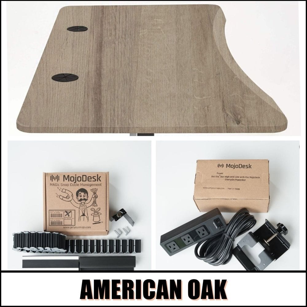 Mojo Bundle: Desk + 2 Accessories MojoDesk American Oak