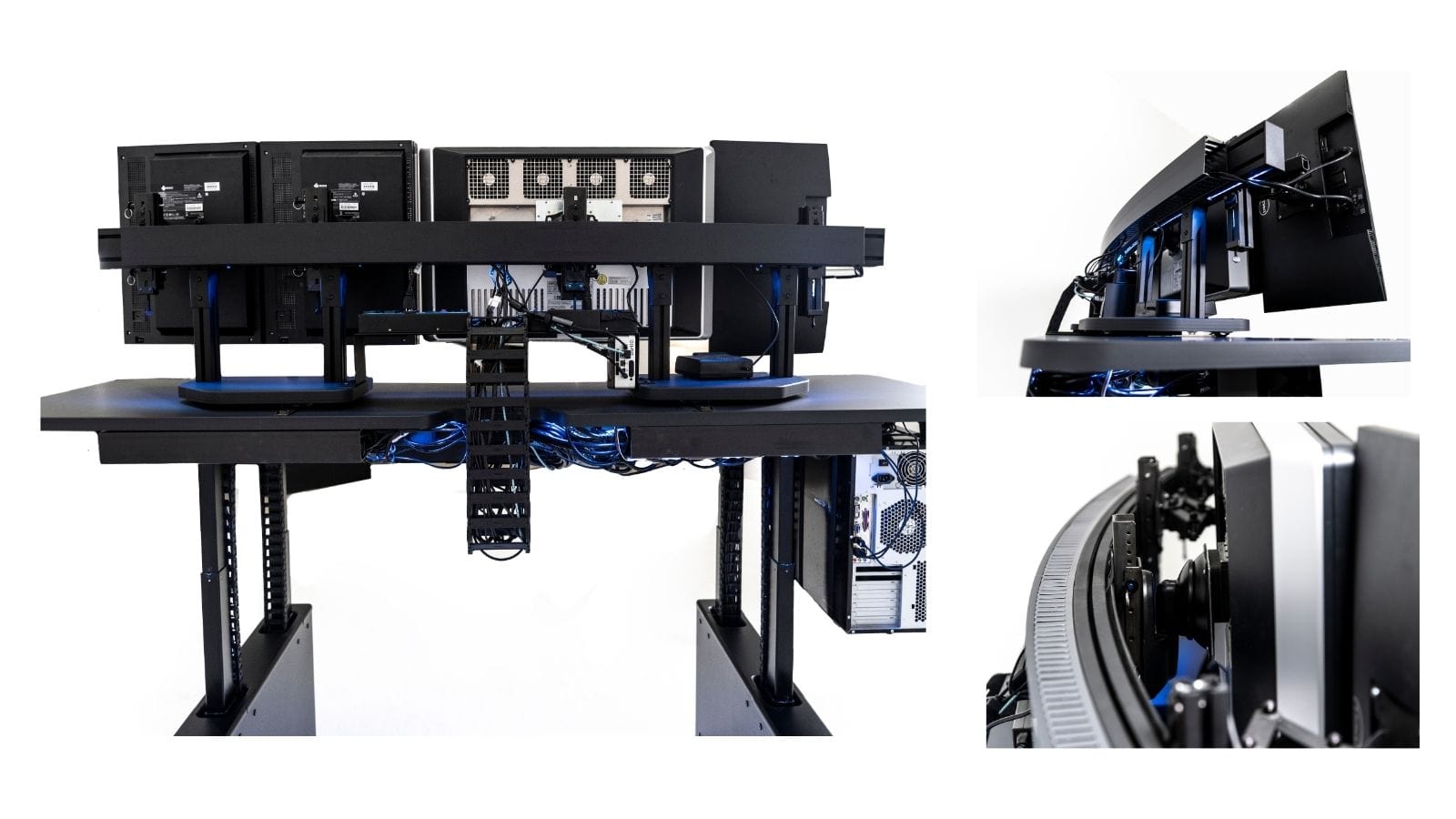 Radiologist Workstation - Straight, Dual Surface, Monitor Arc