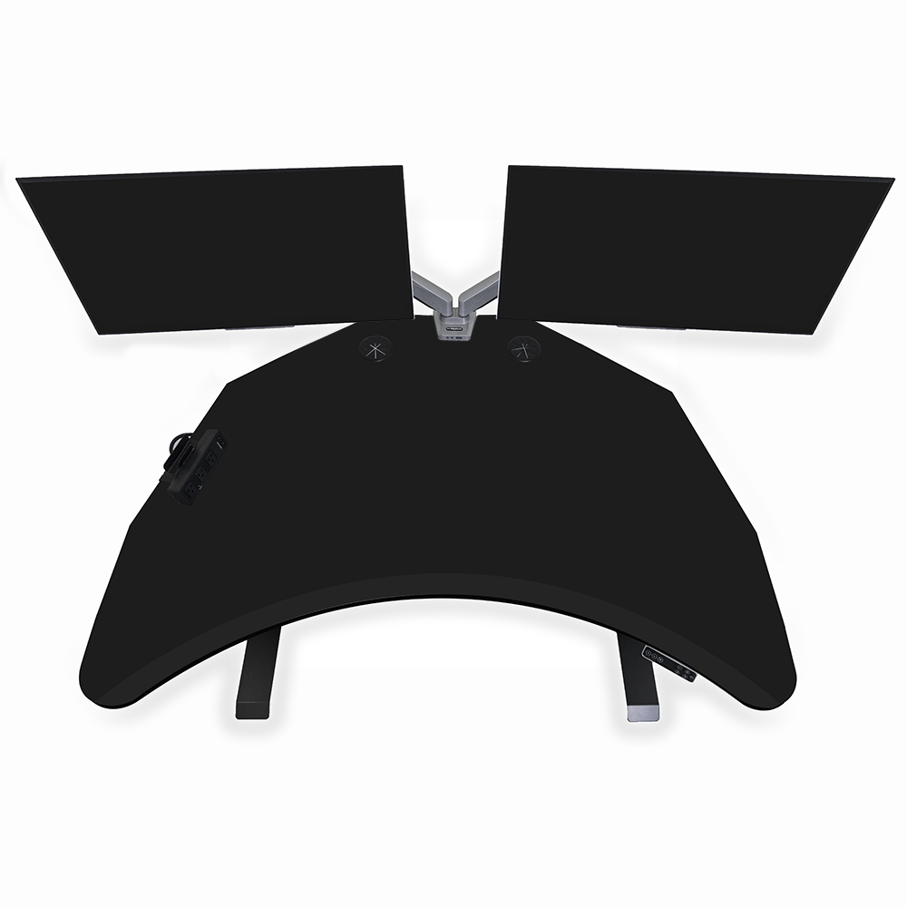 PC Battlestation BUNDLE: Corner Gaming Desk + 5 Accessories MojoDesk Gaming Desk