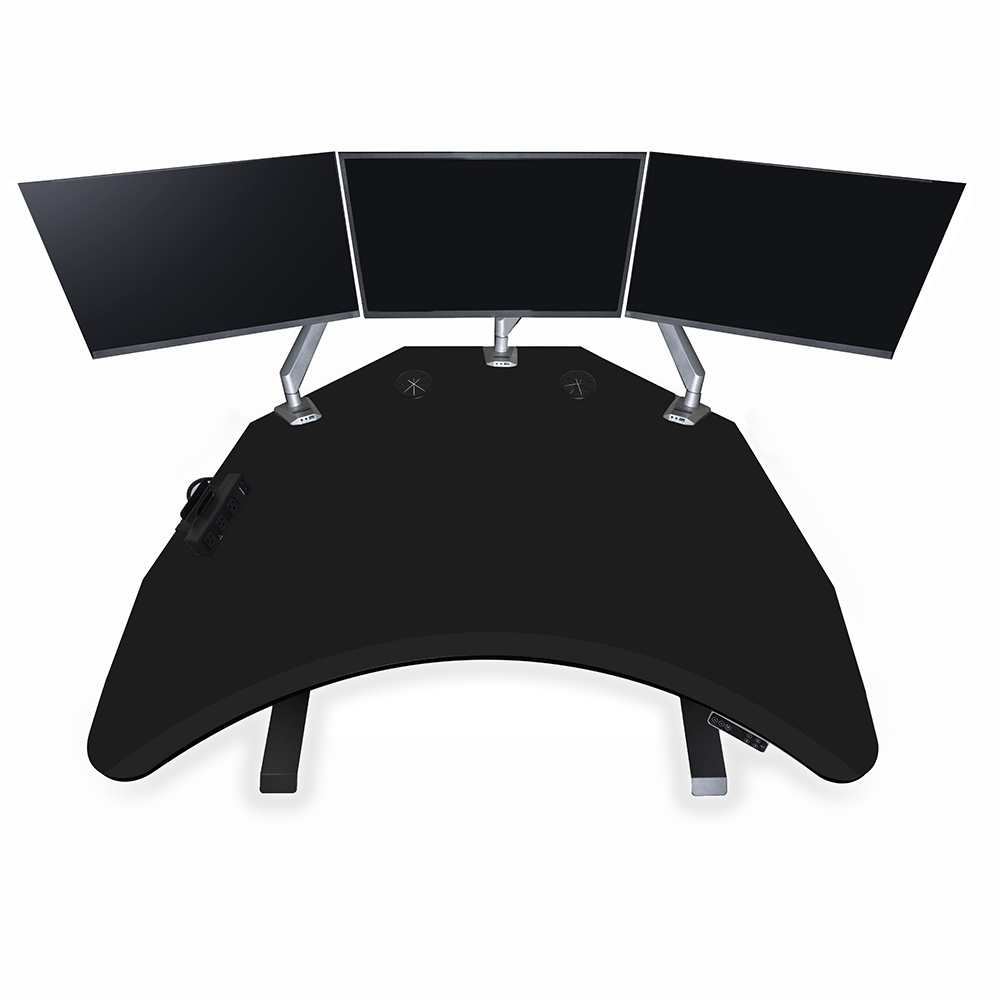 PC Battlestation BUNDLE: Corner Gaming Desk + 5 Accessories MojoDesk Gaming Desk