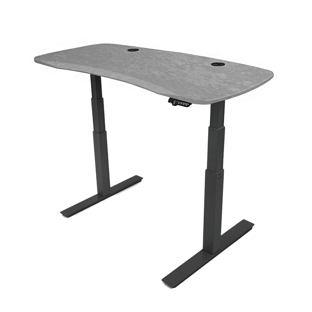 MojoDesk Organic Curve (CF) Non Epicor Mojo Organic Curve Sahara Stone / Black Base / 54x30