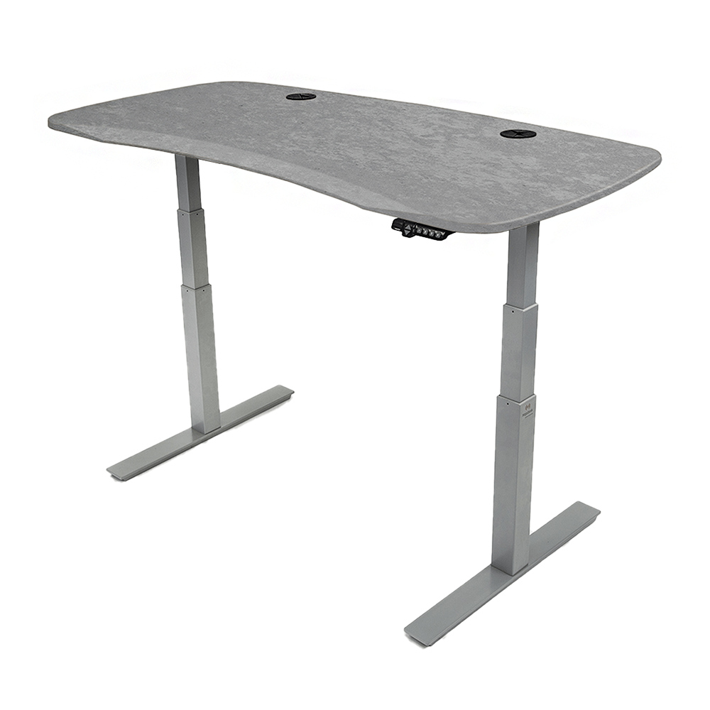 MojoDesk Organic Curve (CF) Non Epicor Mojo Organic Curve Sahara Stone / Gray Base / 66x30