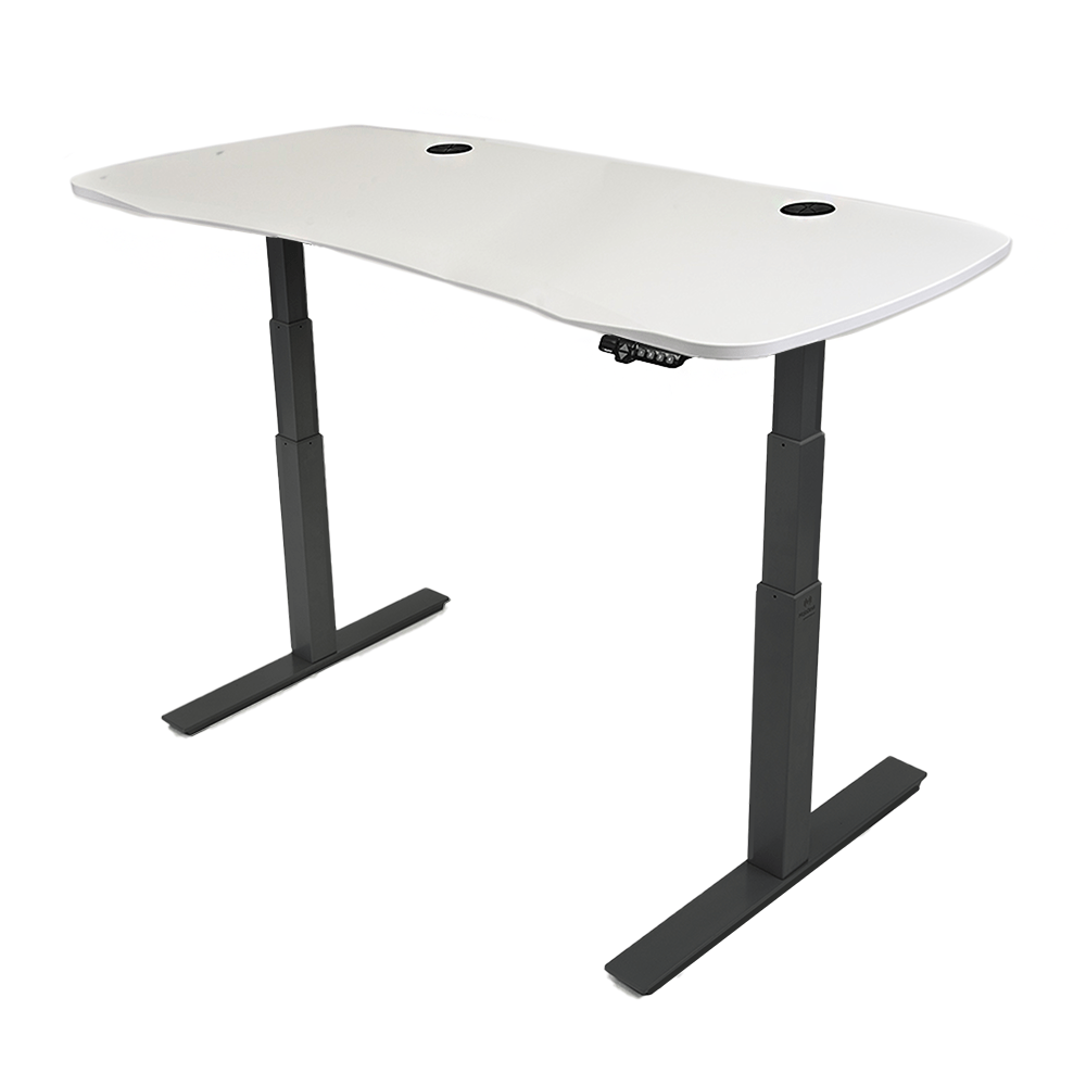 MojoDesk Organic Curve (CF) Non Epicor Mojo Organic Curve Classic White / Black Base / 66x30