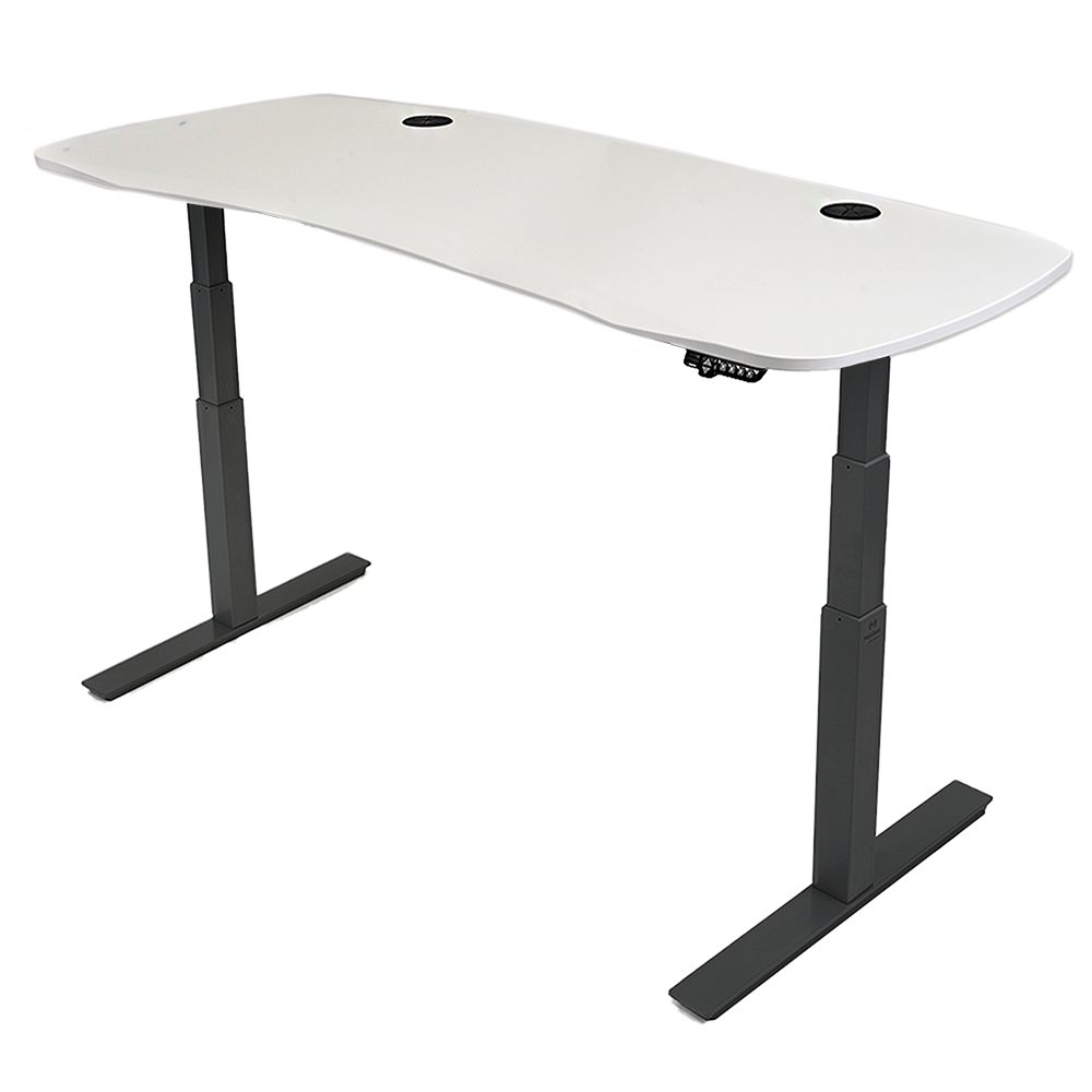MojoDesk Organic Curve (CF) Non Epicor Mojo Organic Curve Classic White / Black Base / 78x30