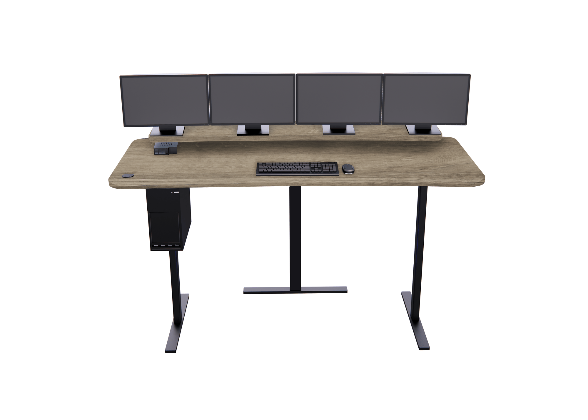 XM4: Imaging Desk - Straight, Single-Surface, Heads Up Display MojoDesk 84x36 / Mistral