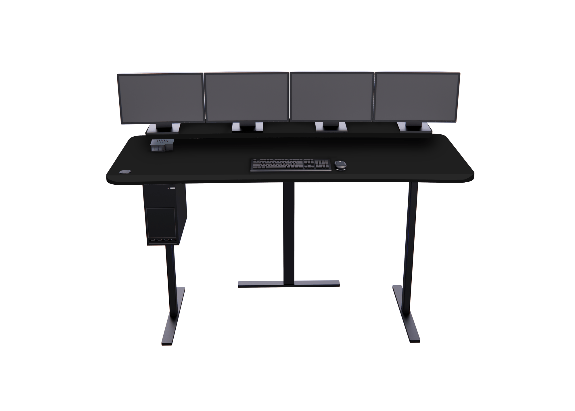 XM4: Imaging Desk - Straight, Single-Surface, Heads Up Display MojoDesk 84x36 / Matte Lux Black