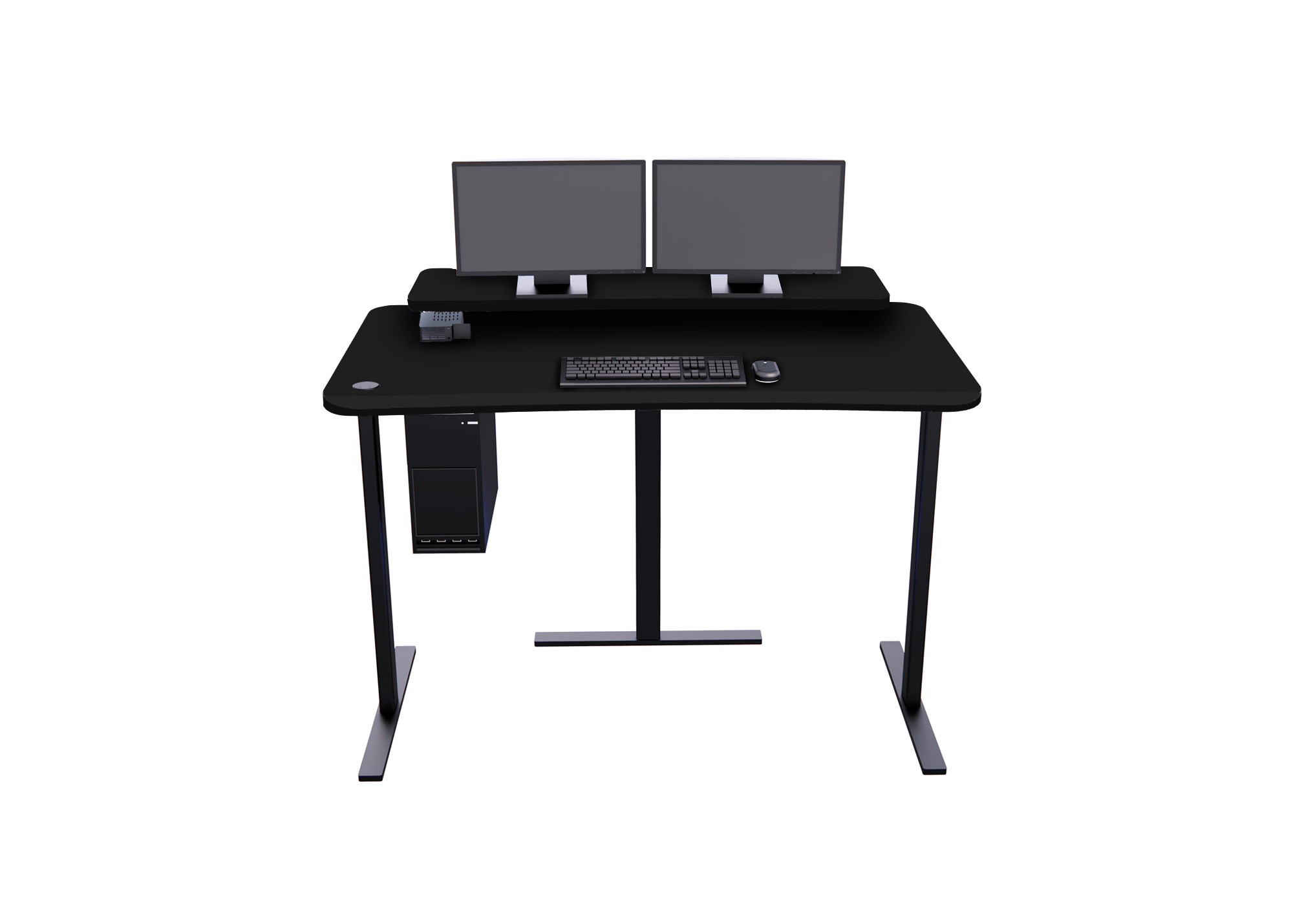 XM4: Imaging Desk - Straight, Single-Surface, Heads Up Display MojoDesk 66x36 / Matte Lux Black
