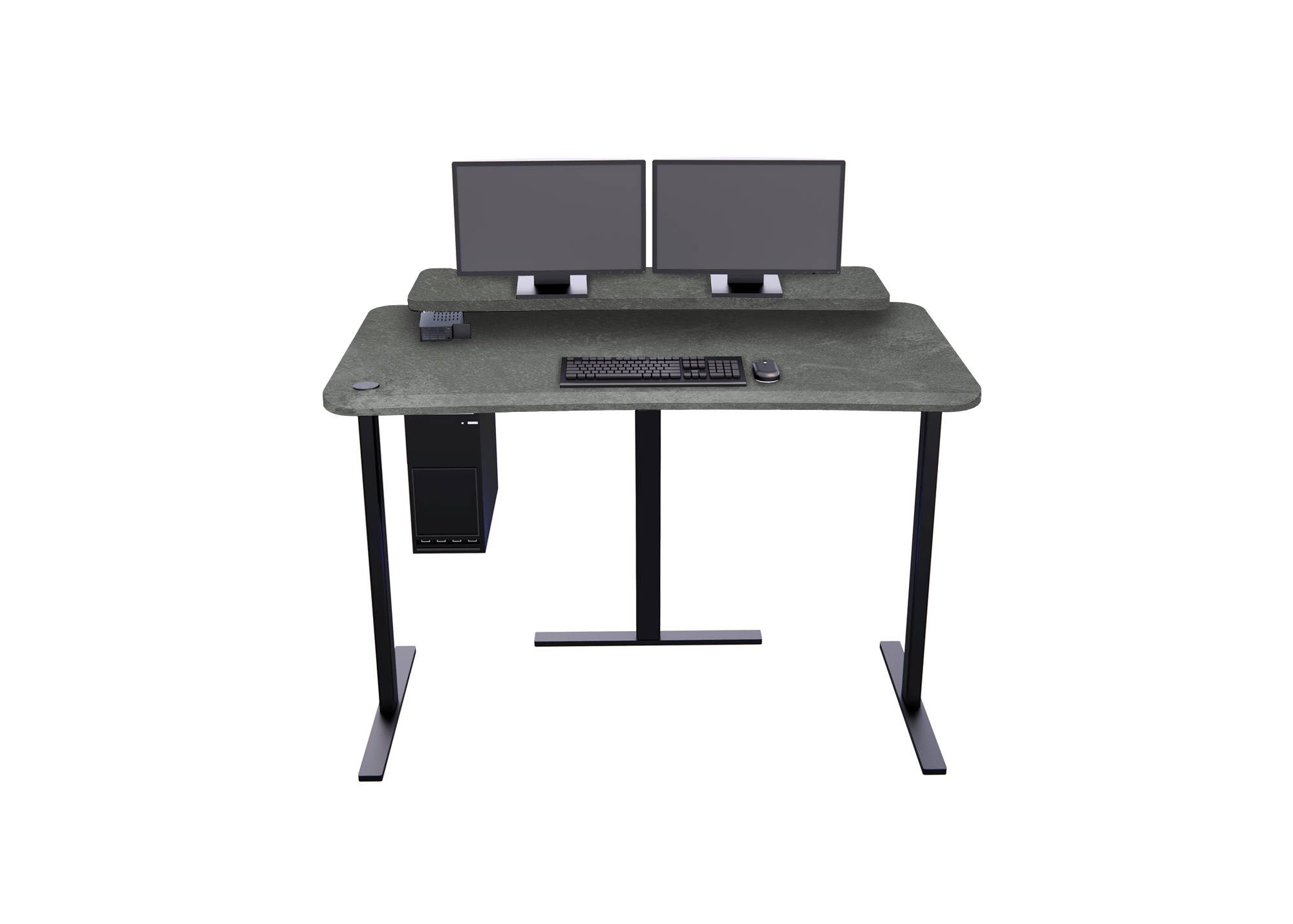 XM4: Imaging Desk - Straight, Single-Surface, Heads Up Display MojoDesk 66x36 / Rock Concrete