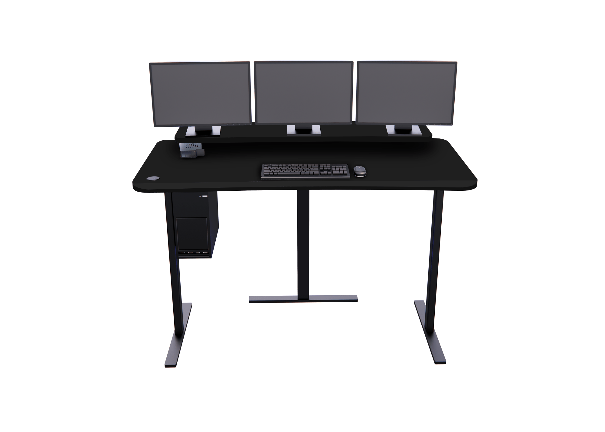 XM4: Imaging Desk - Straight, Single-Surface, Heads Up Display MojoDesk 72x36 / Matte Lux Black