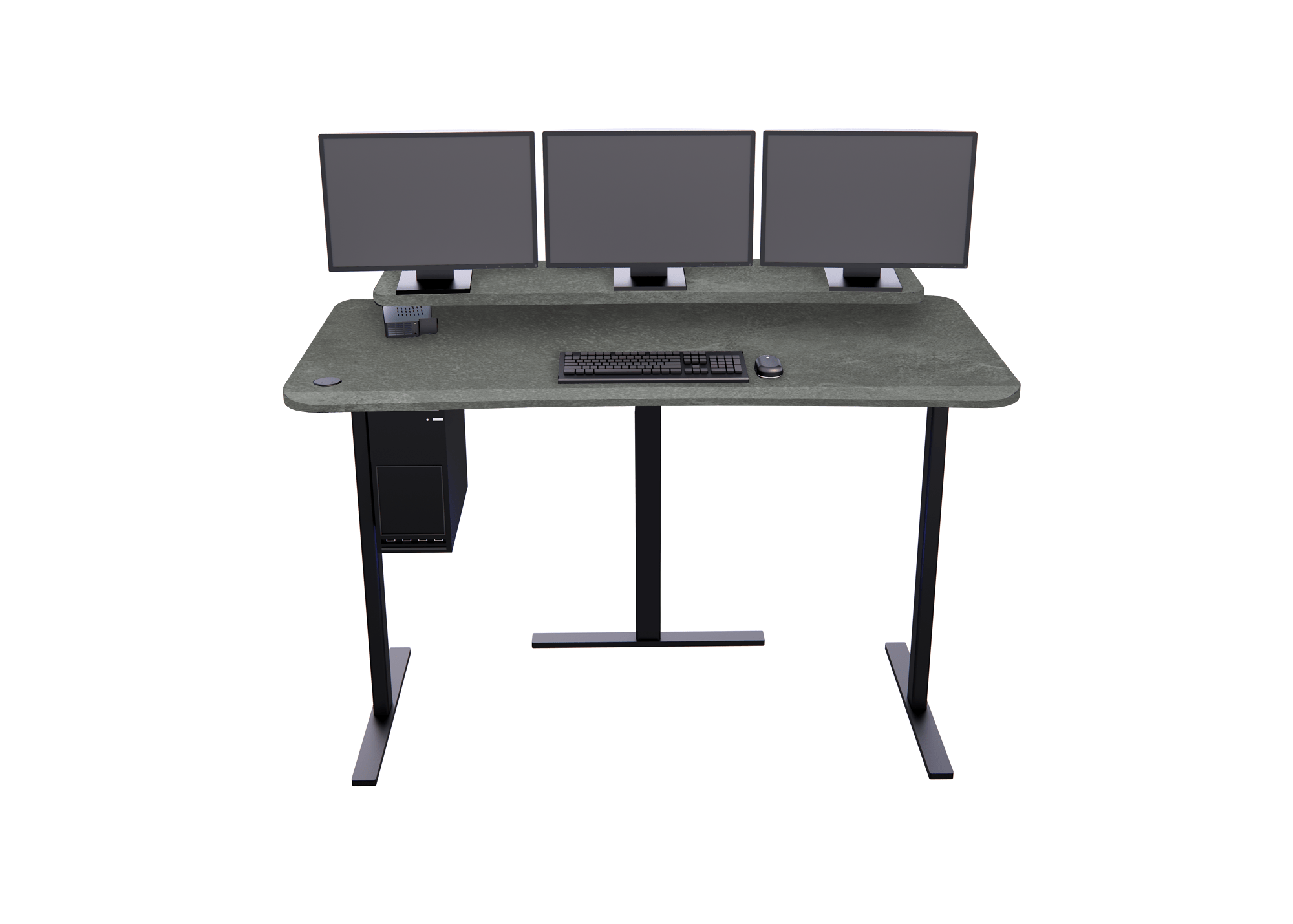 XM4: Imaging Desk - Straight, Single-Surface, Heads Up Display MojoDesk 72x36 / Rock Concrete