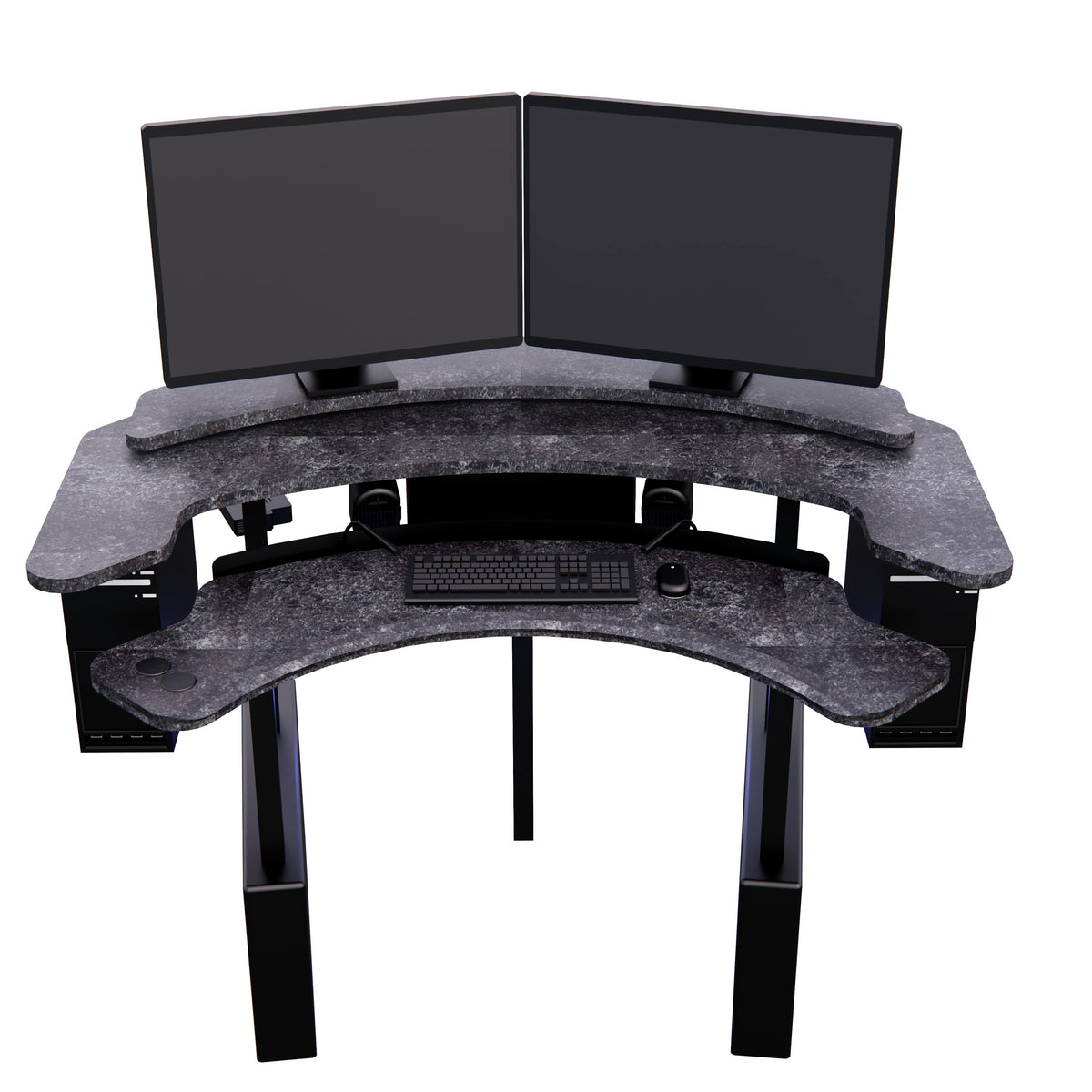 XM6-C: Imaging Desk - Curved, Dual-Surface, RollerPlatform (No Arc) MojoDesk
