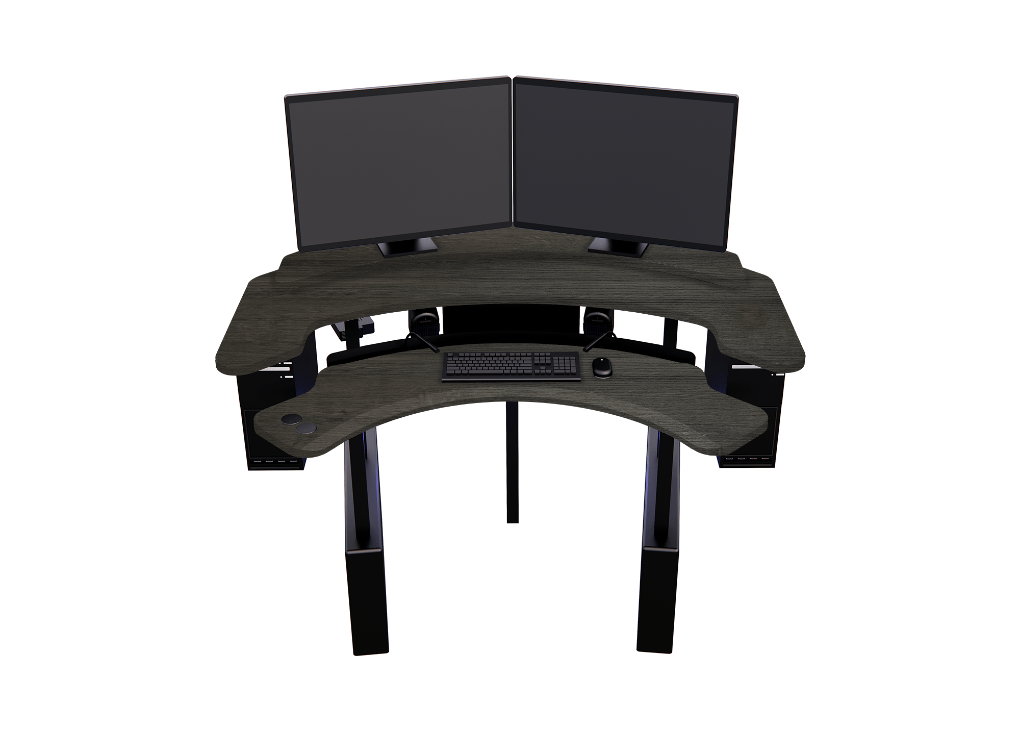XM6-CURVED: Imaging Desk - Dual-Surface, RollerPlatform (No Arc) MojoDesk 72x72 / Monaco