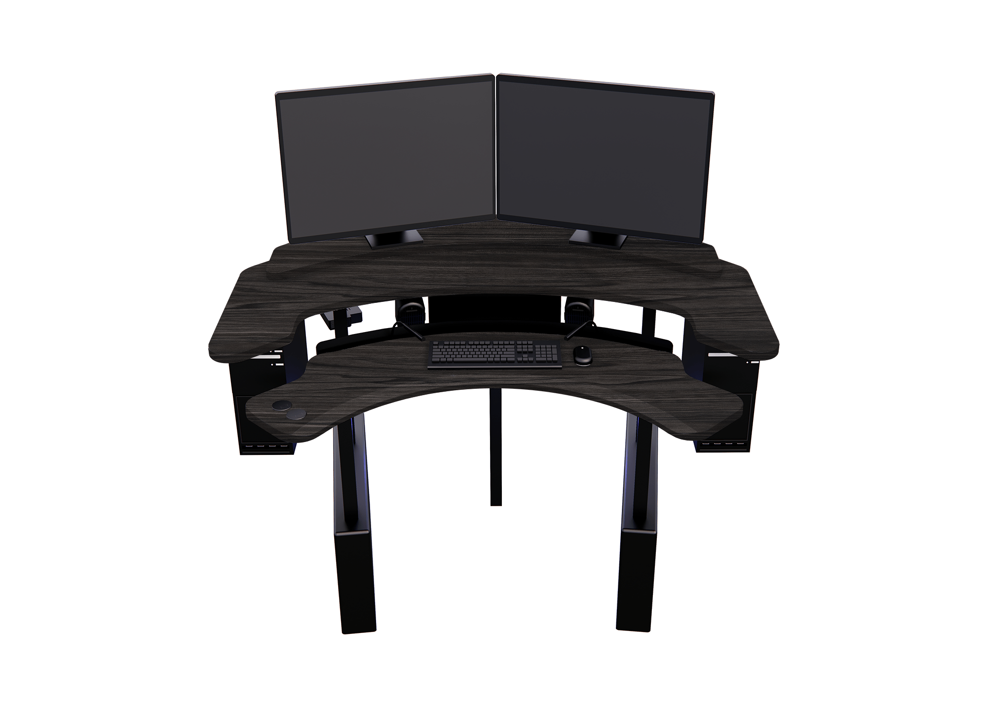 XM6-CURVED: Imaging Desk - Dual-Surface, RollerPlatform (No Arc) MojoDesk 72x72 / Smithy Street