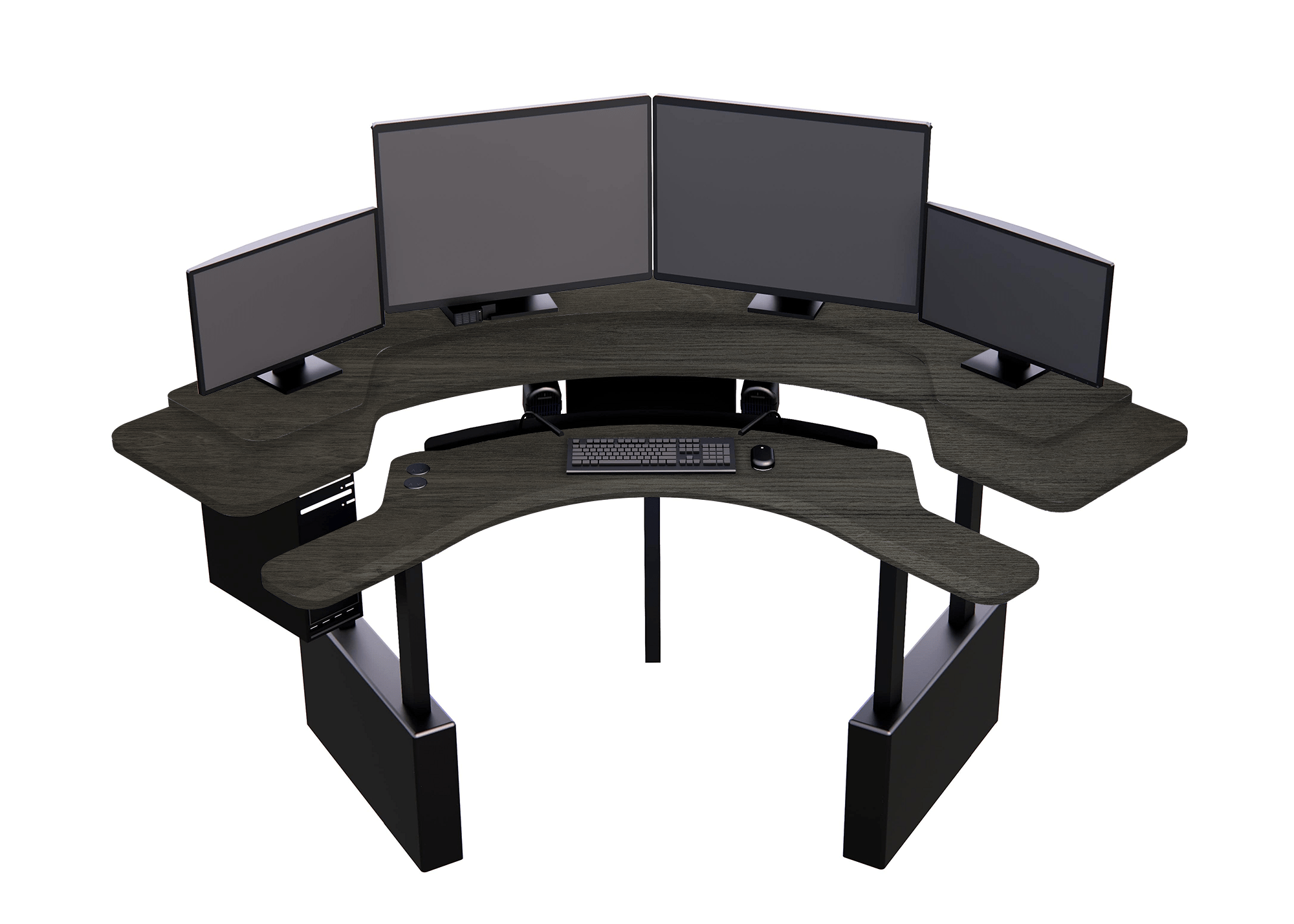 XM6-CURVED: Imaging Desk - Dual-Surface, RollerPlatform (No Arc) MojoDesk 84x84 / Monaco