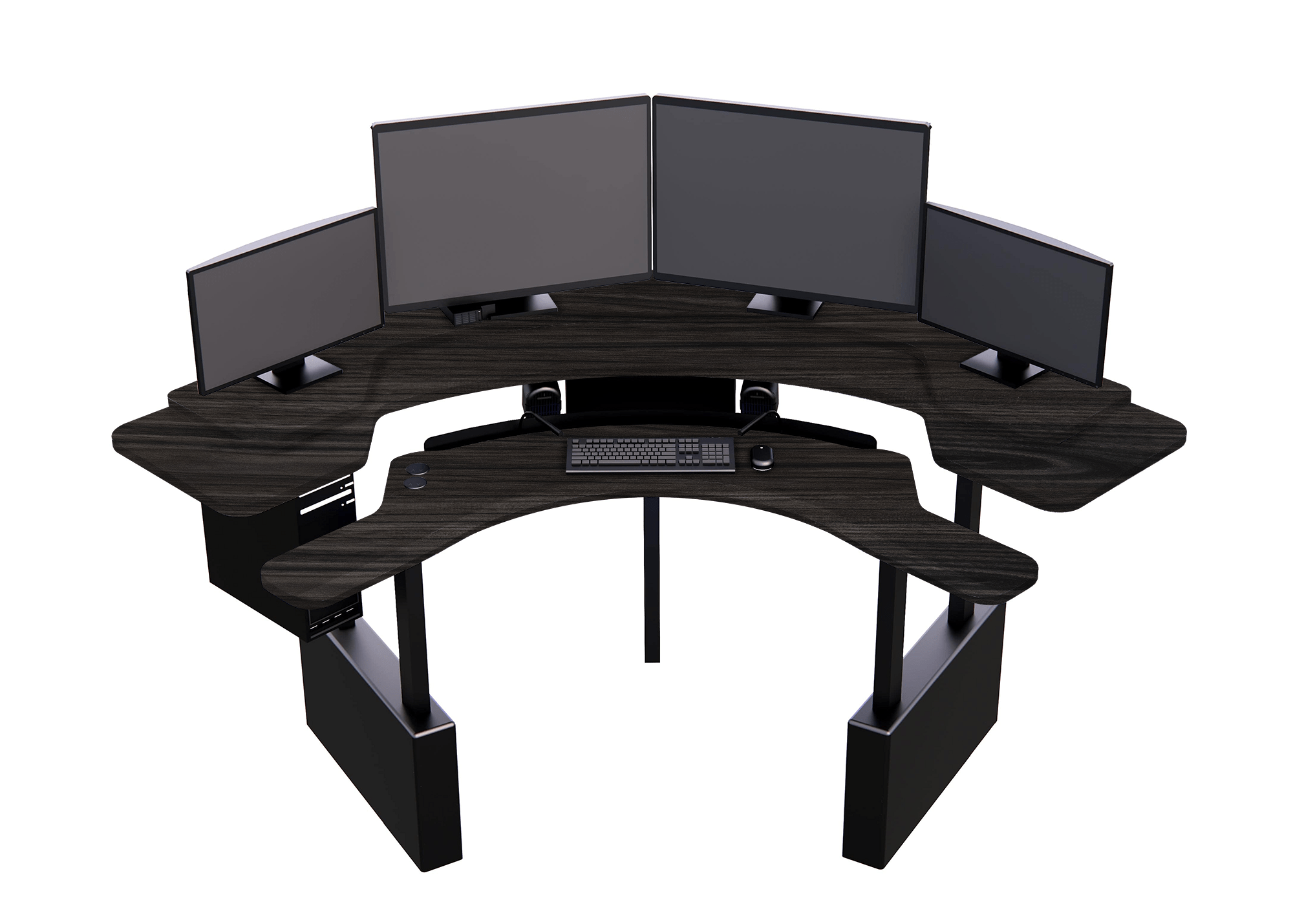 XM6-CURVED: Imaging Desk - Dual-Surface, RollerPlatform (No Arc) MojoDesk 84x84 / Smithy Street