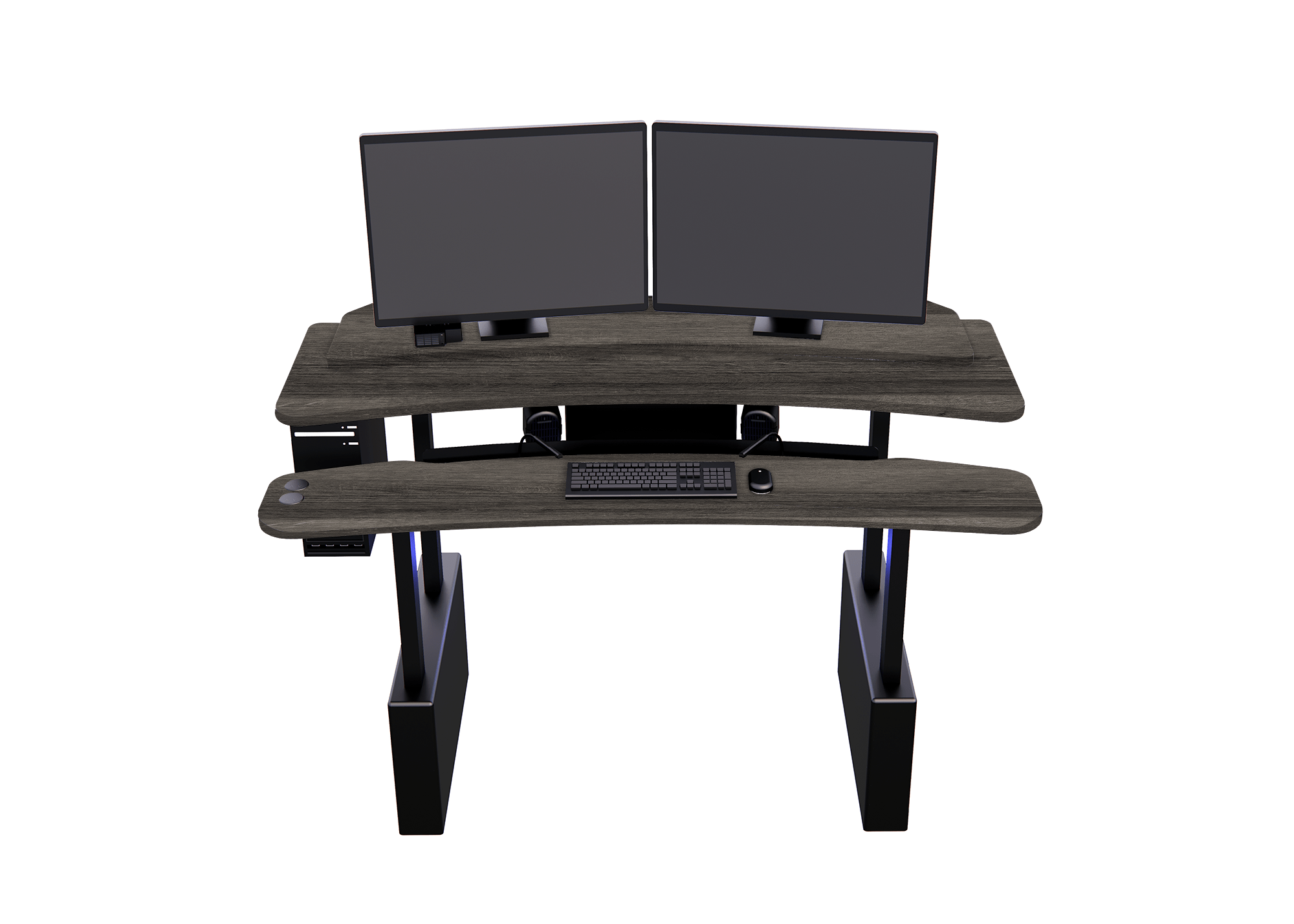 XM6-STRAIGHT: Imaging Desk - Dual-Surface, RollerPlatform (No Arc) MojoDesk 84x46 / Cassis