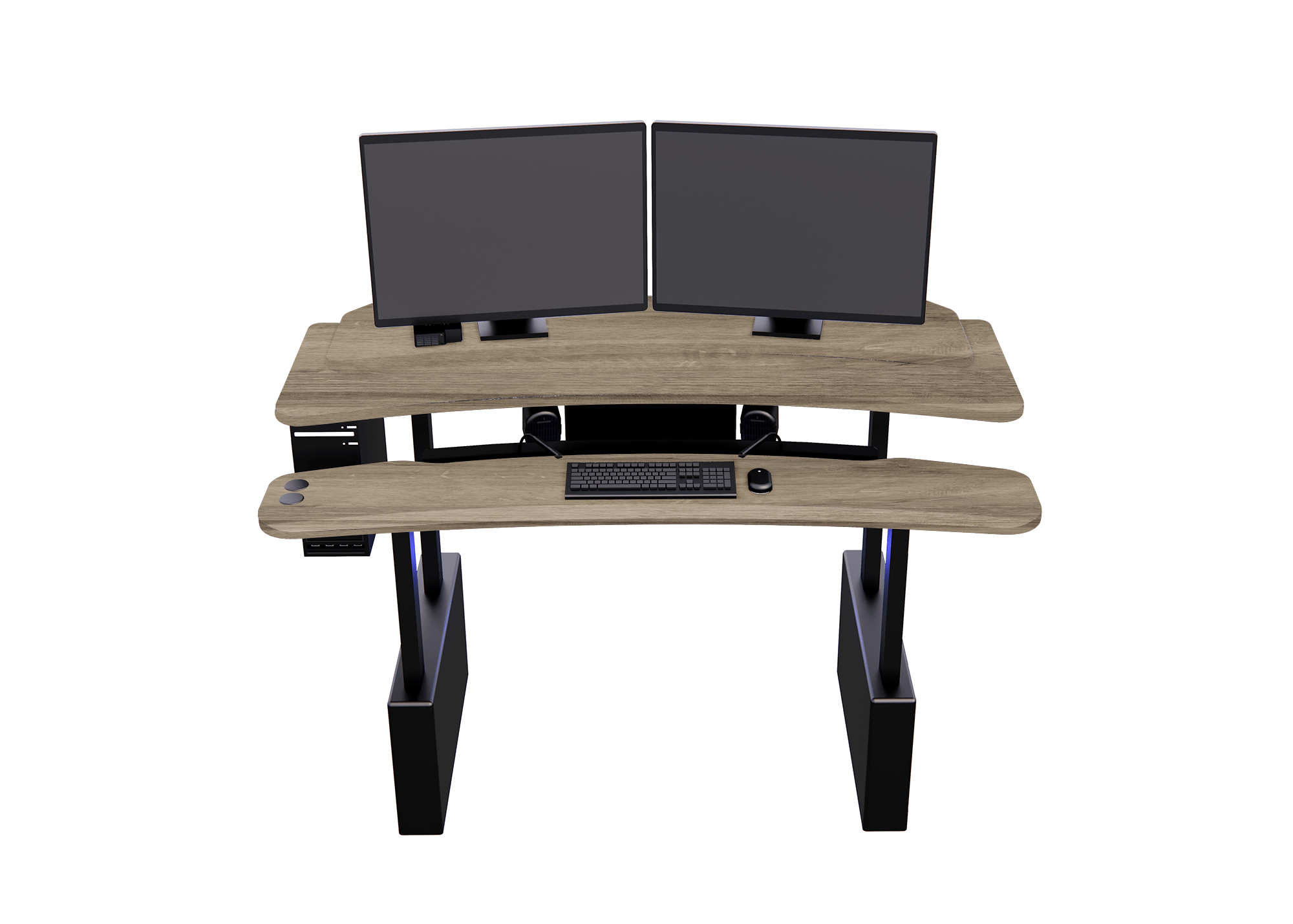 XM6-STRAIGHT: Imaging Desk - Dual-Surface, RollerPlatform (No Arc) MojoDesk 84x46 / Mistral