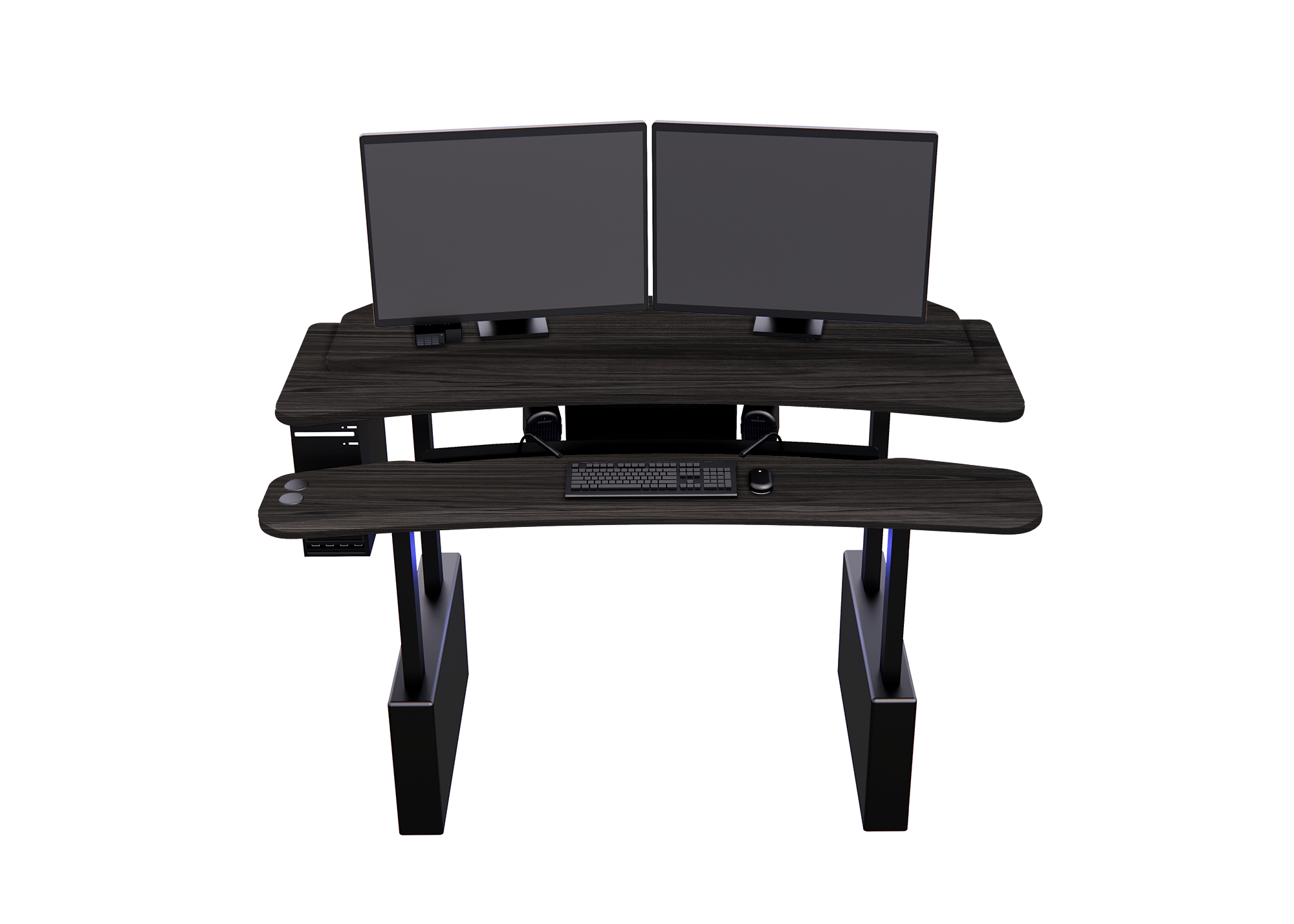XM6-STRAIGHT: Imaging Desk - Dual-Surface, RollerPlatform (No Arc) MojoDesk 84x46 / Smithy Street