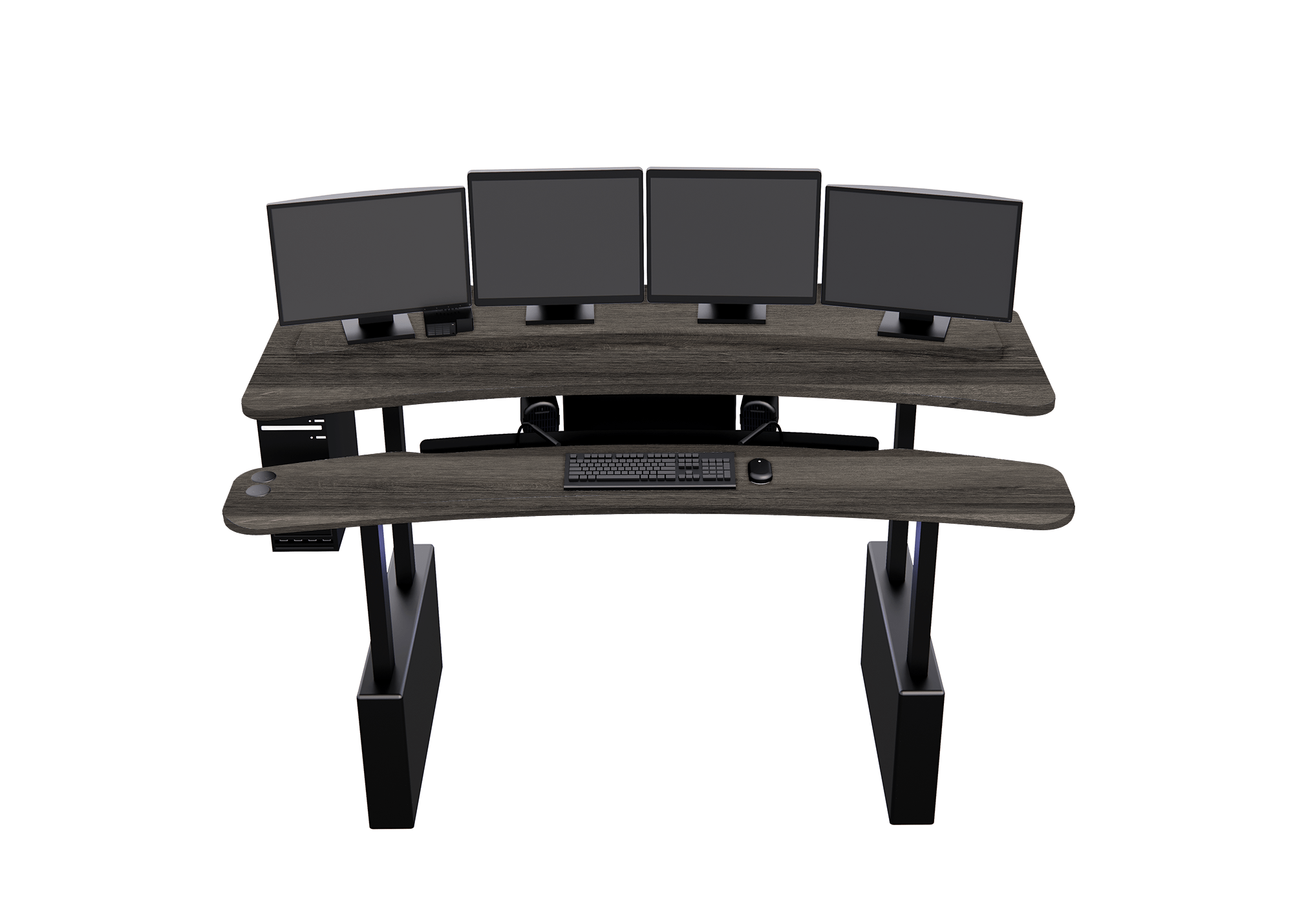 XM6-STRAIGHT: Imaging Desk - Dual-Surface, RollerPlatform (No Arc) MojoDesk 90x46 / Cassis