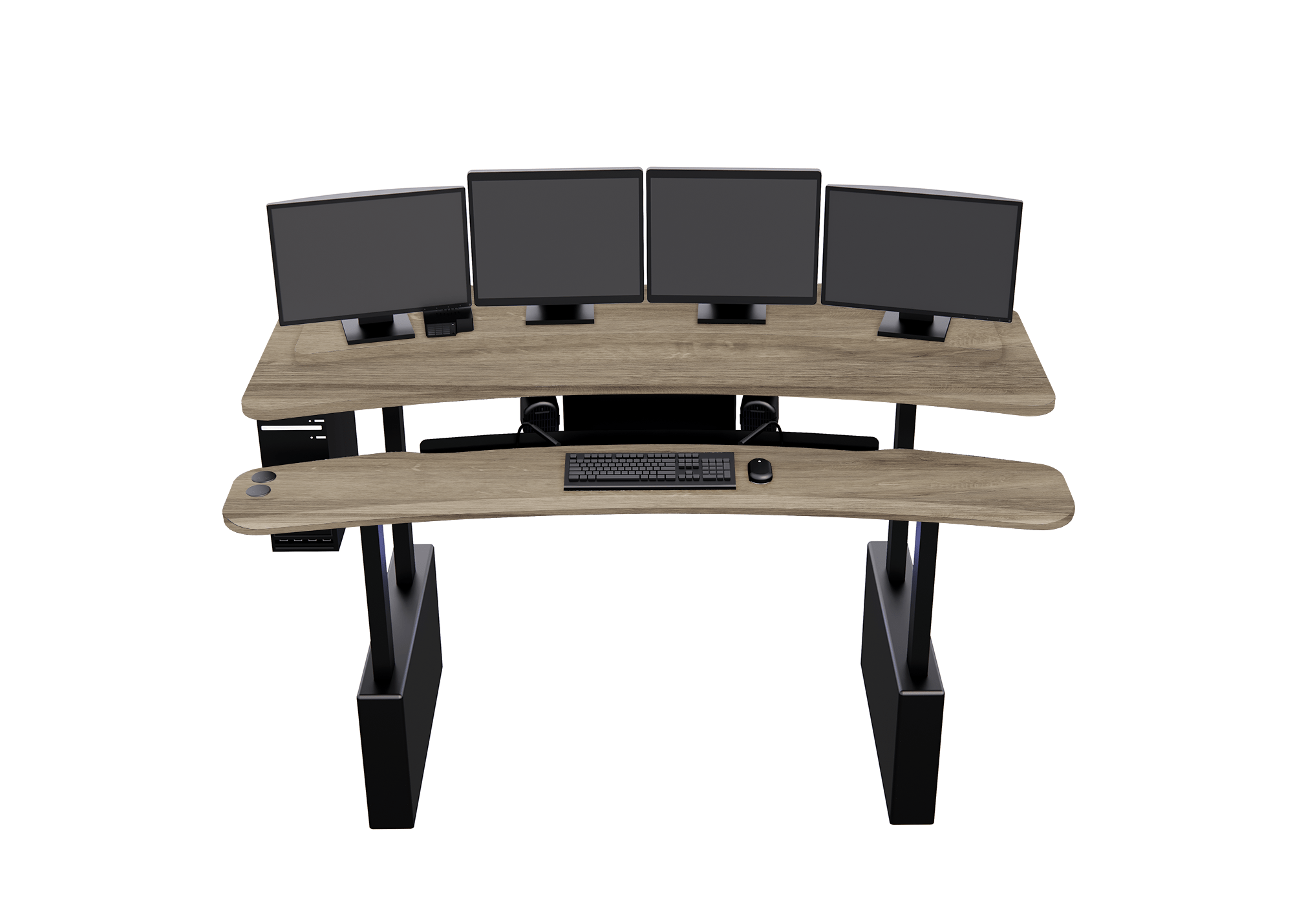 XM6-STRAIGHT: Imaging Desk - Dual-Surface, RollerPlatform (No Arc) MojoDesk 90x46 / Mistral