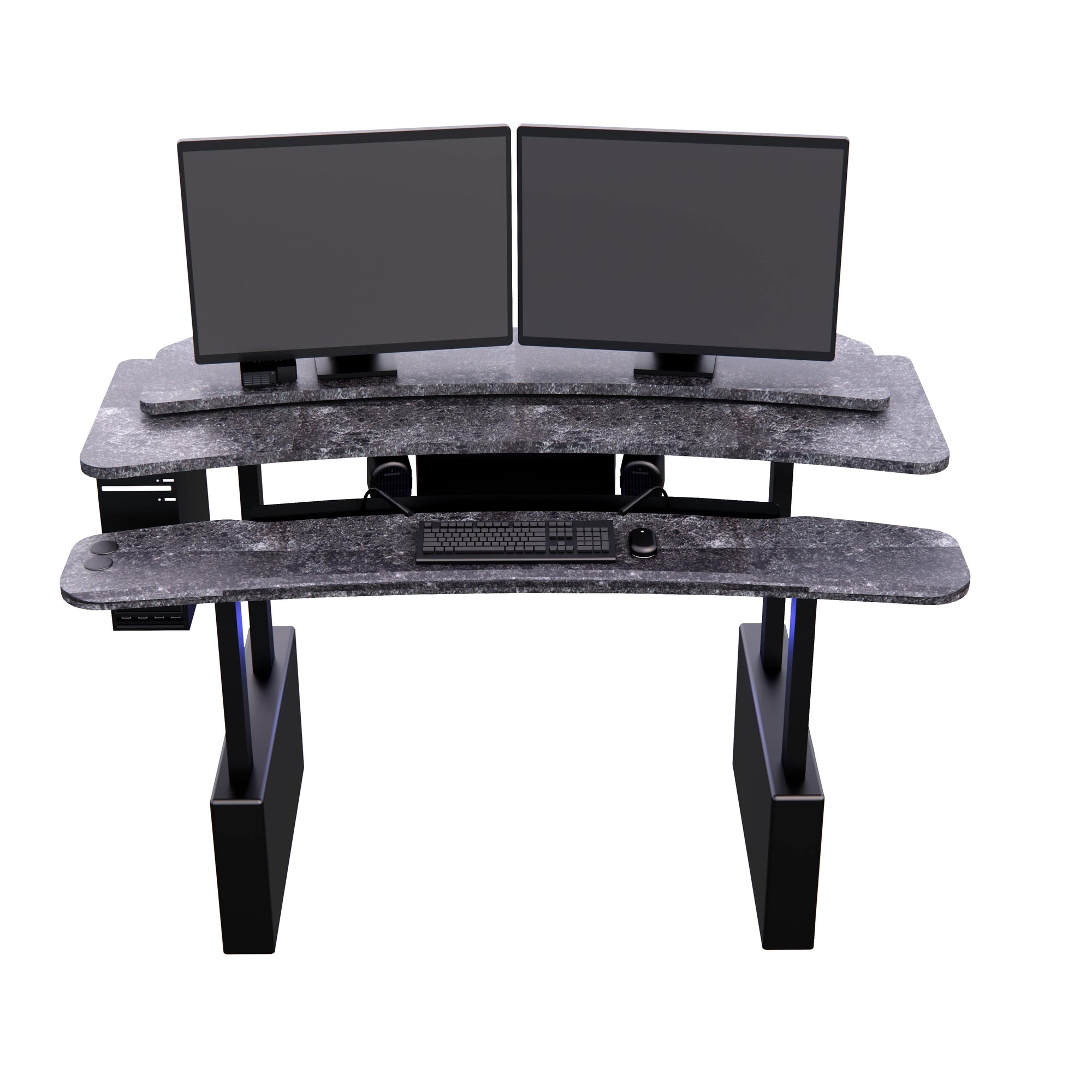 XM6-S Radiology Desk - Straight, Dual Surface MojoDesk 84x46 / Rock Ash
