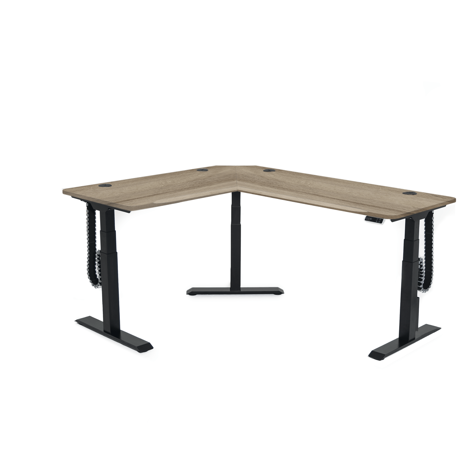 MojoDesk 3 Leg Corner MojoDesk MojoDesk 3 Leg Corner 60L X 72R / American Oak