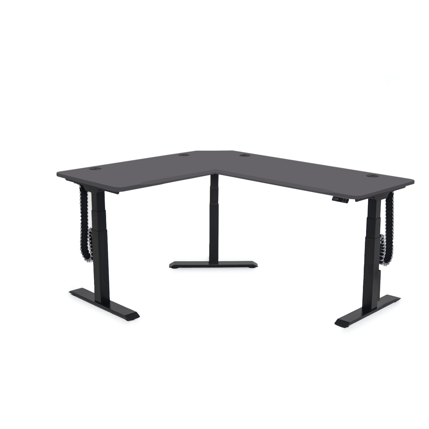 MojoDesk 3 Leg Corner MojoDesk MojoDesk 3 Leg Corner Matte Lux Charcoal / 60L X 72R