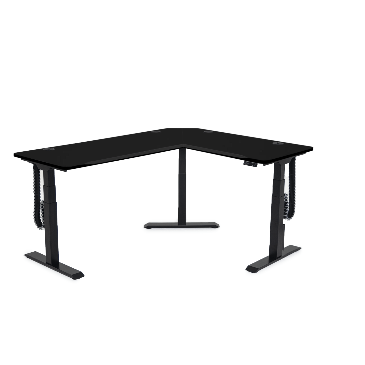 MojoDesk 3 Leg Corner MojoDesk MojoDesk 3 Leg Corner Matte Lux Black / 72L X 60R