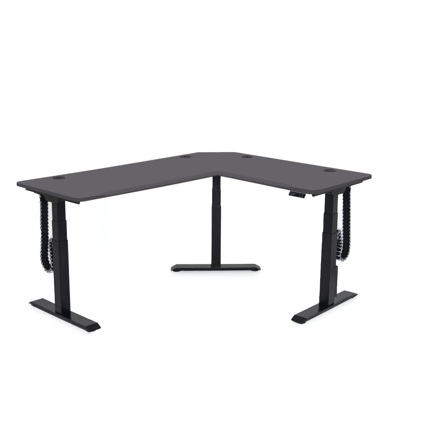 MojoDesk 3 Leg Corner MojoDesk MojoDesk 3 Leg Corner Matte Lux Charcoal / 72L X 60R