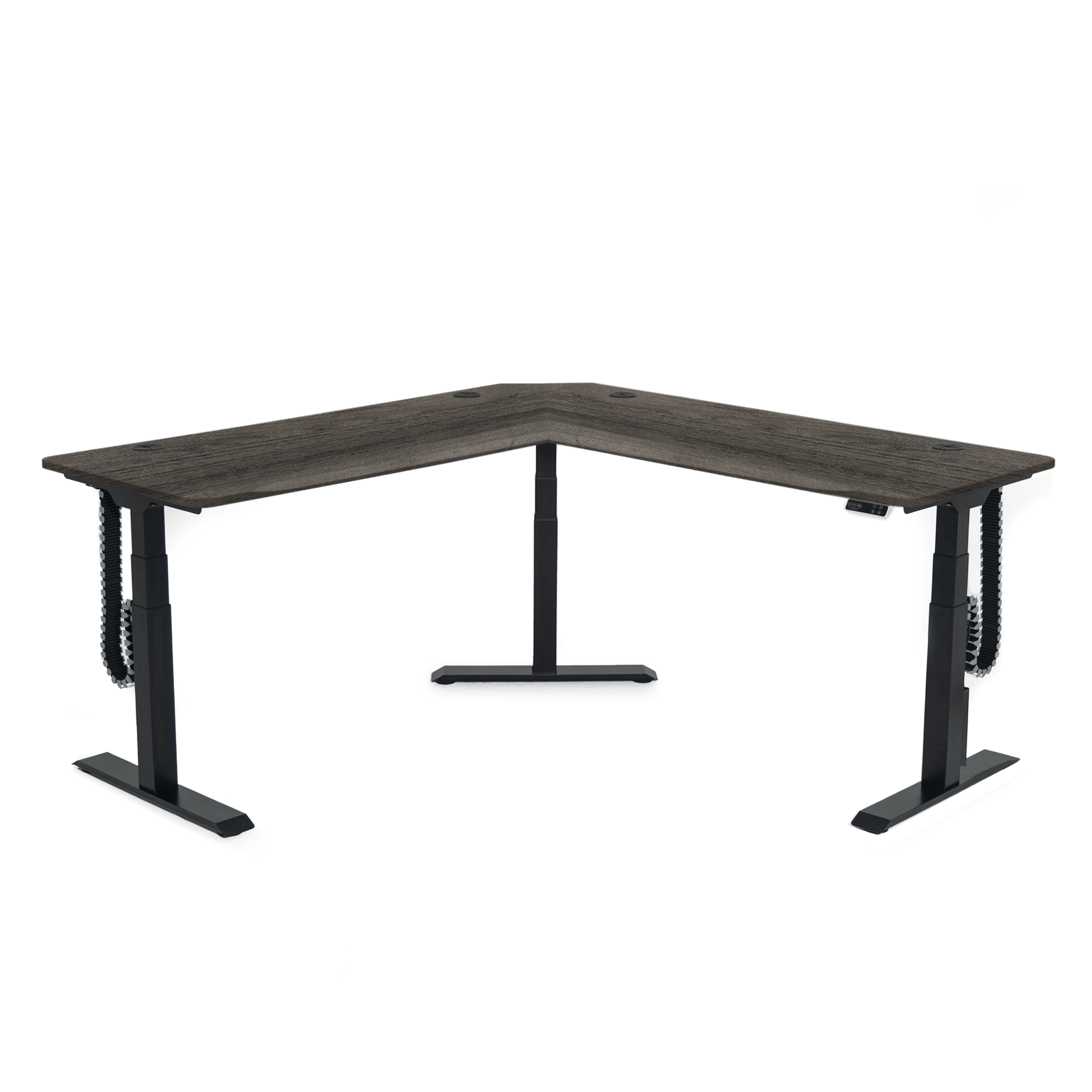 MojoDesk 3 Leg Corner MojoDesk MojoDesk 3 Leg Corner Weathered Oak / 72L X 72R