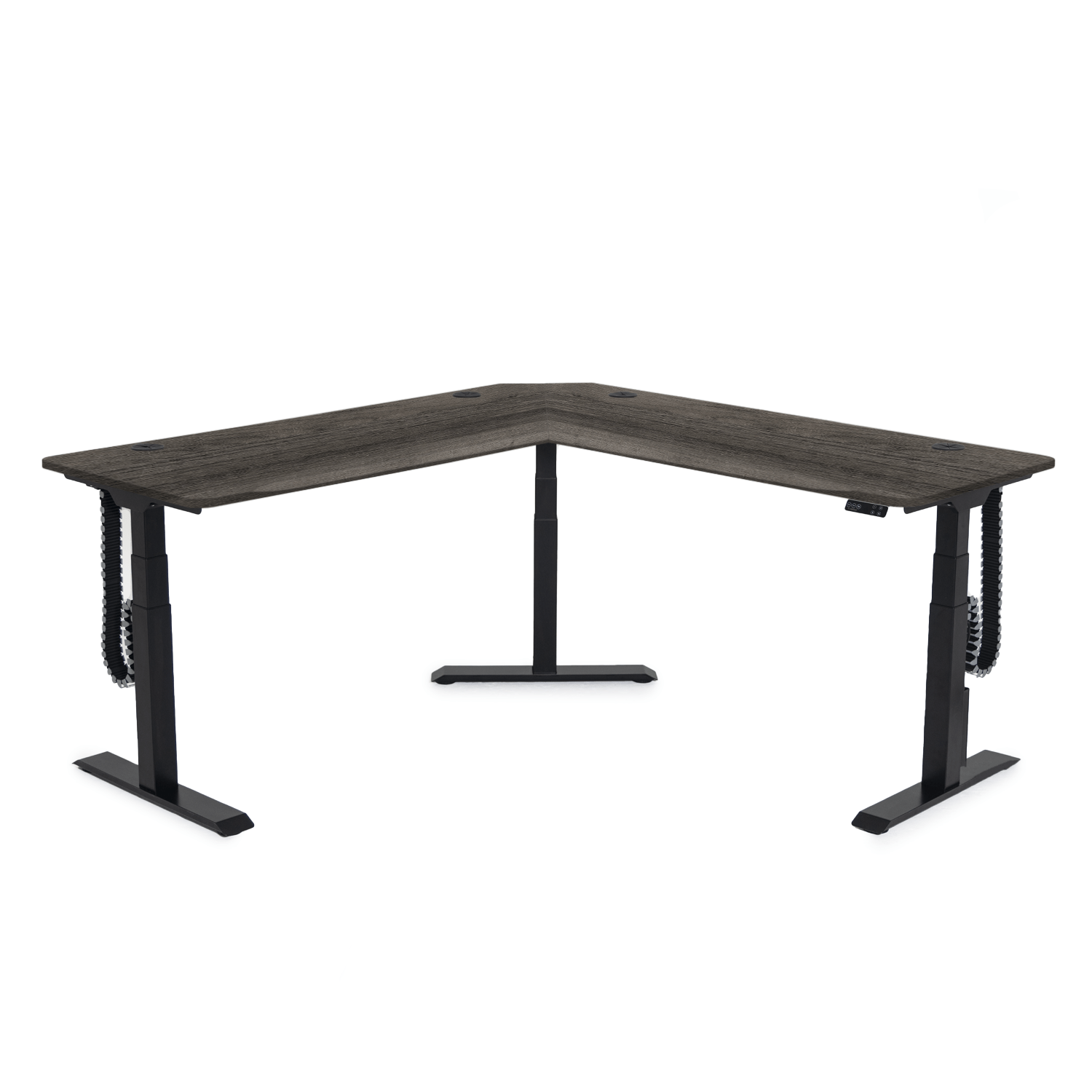 MojoDesk 3 Leg Corner MojoDesk MojoDesk 3 Leg Corner 72L X 72R / Weathered Oak