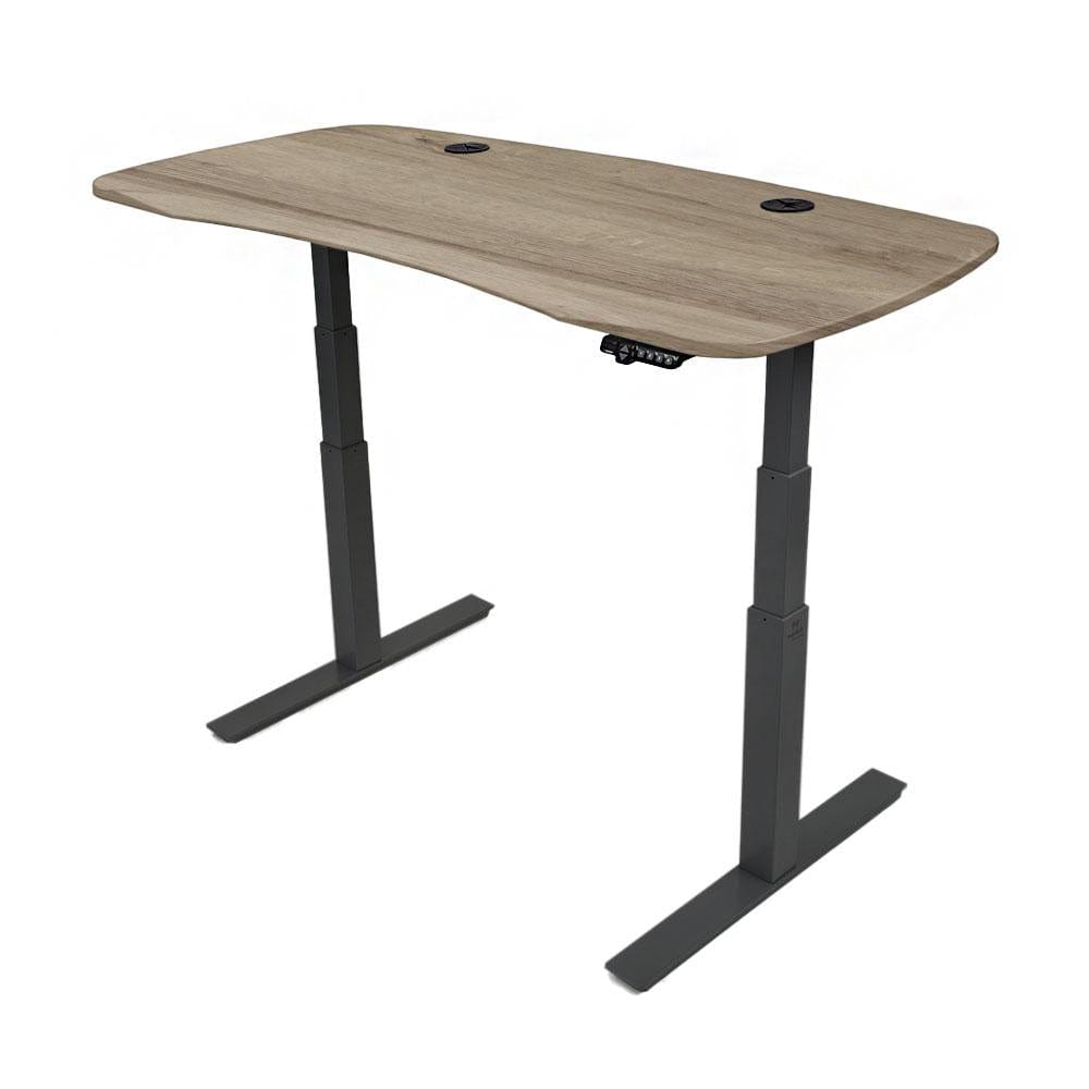 MojoDesk Organic Curve (AO) Non Epicor Mojo Organic Curve American Oak / Black Base / 60x30