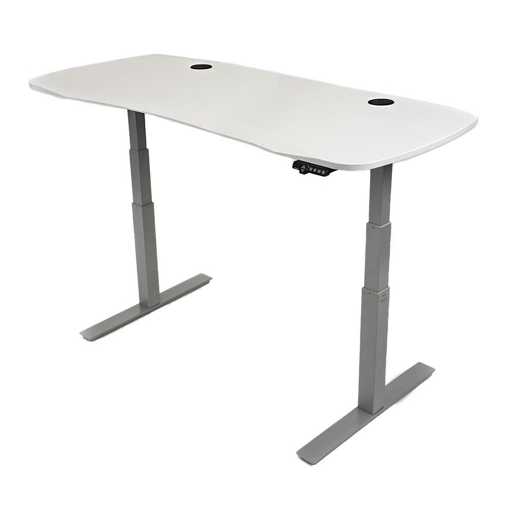 MojoDesk Organic Curve (AO) Non Epicor Mojo Organic Curve Classic White / Gray Base / 72x30