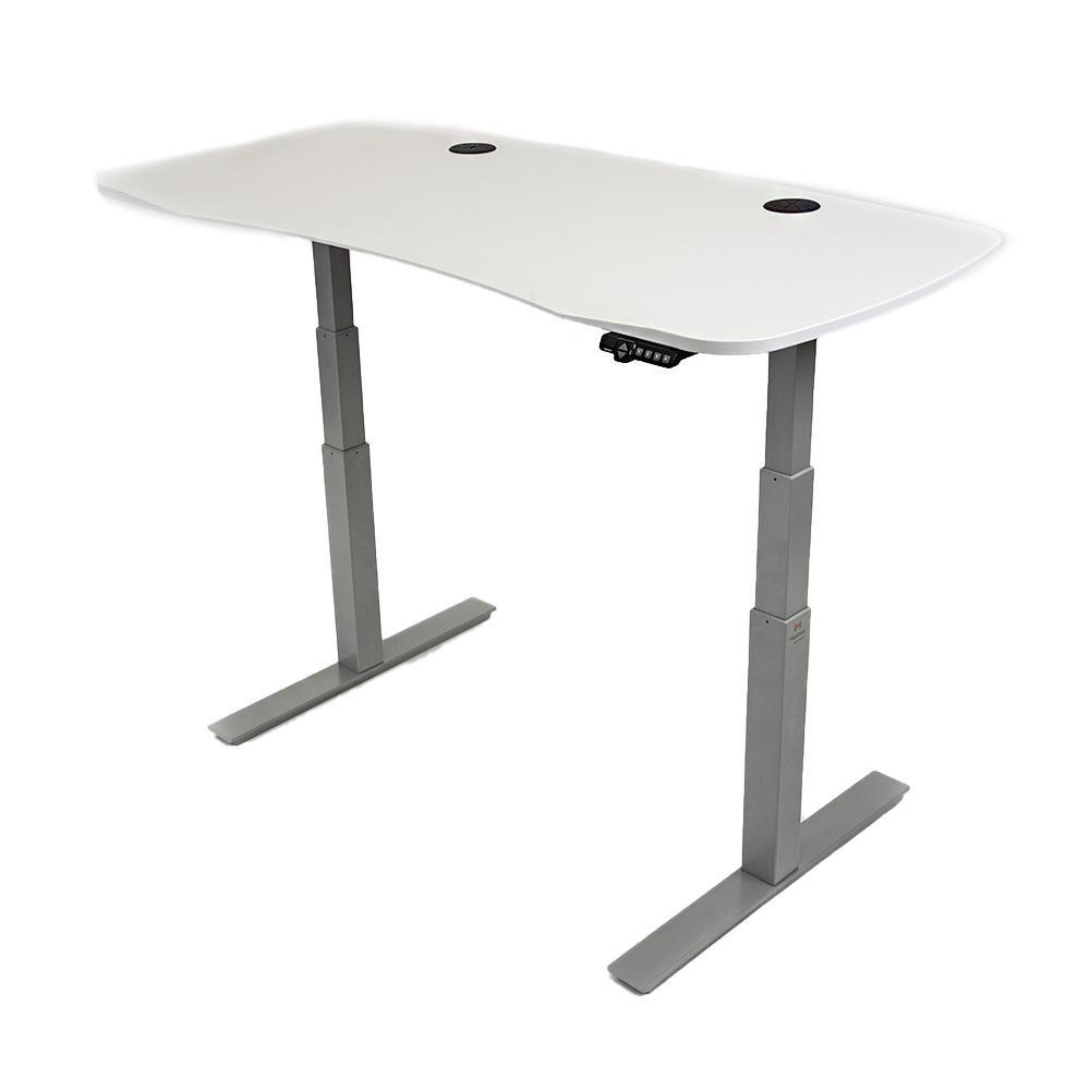 MojoDesk Organic Curve (AO) Non Epicor Mojo Organic Curve Classic White / Gray Base / 60x30