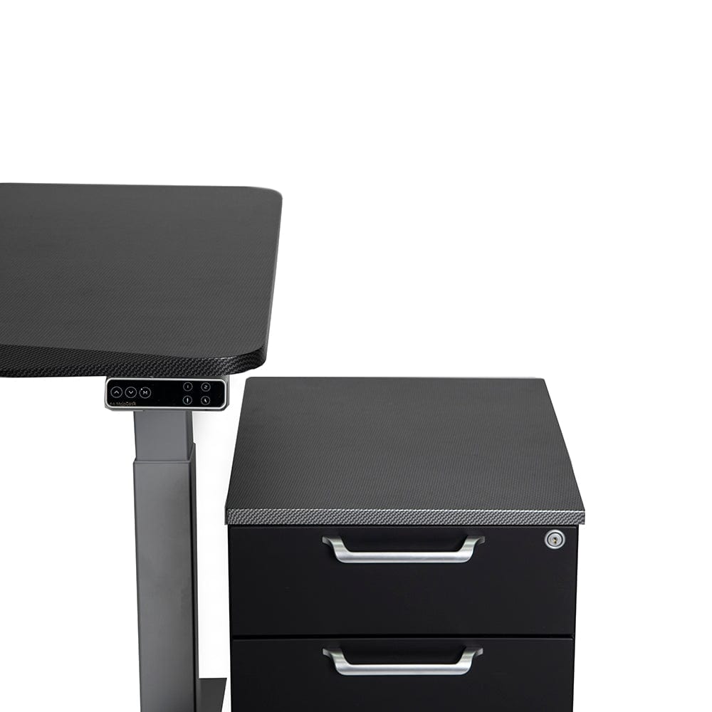 Mojo WorkSpace: Desk + Preassembled Mobile Cabinet Non Epicor Standing Desk Bundle