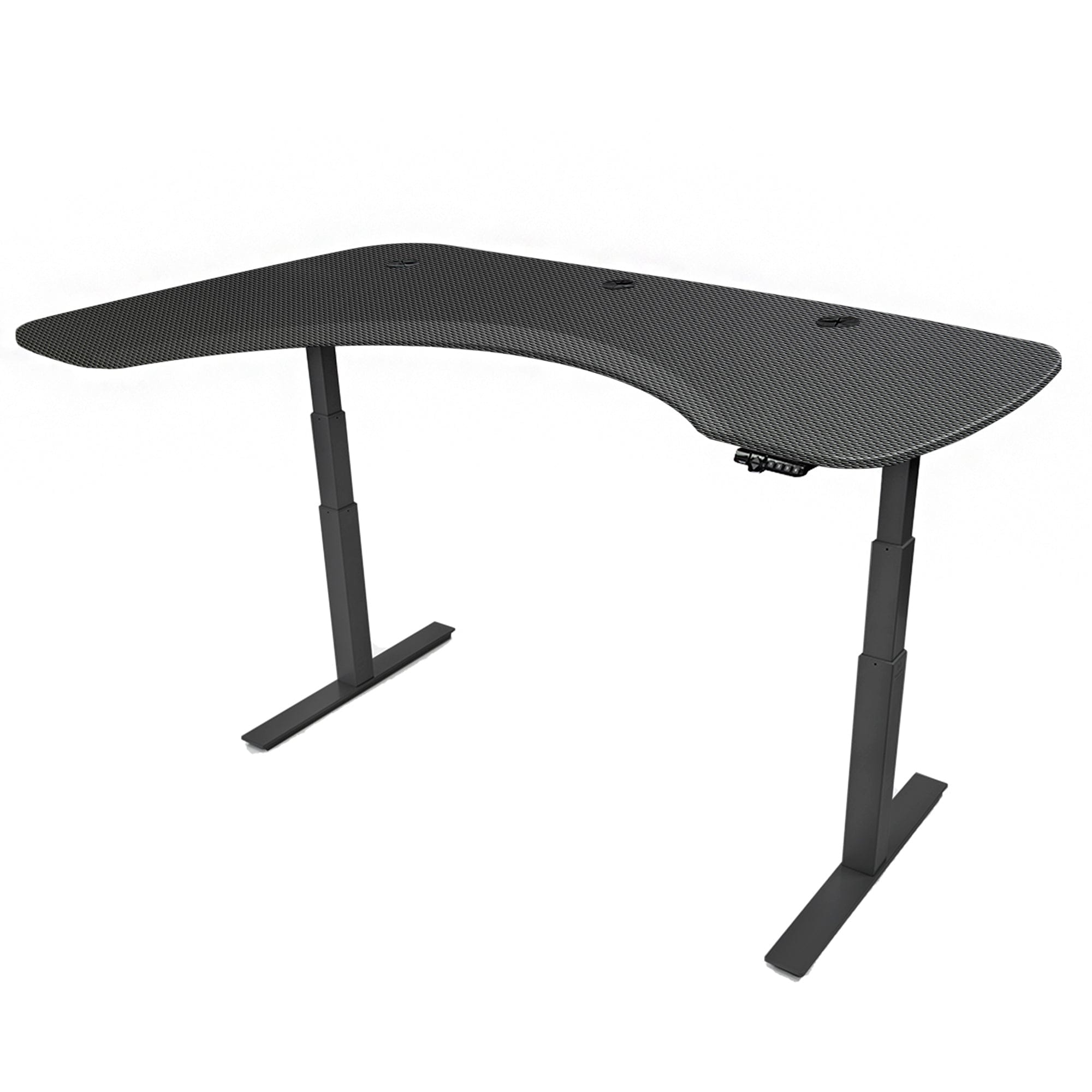 Mojo Executive Non Epicor Mojo Executive: L-Shape Corner Carbon Fiber / Black Base / Left Side 72x46