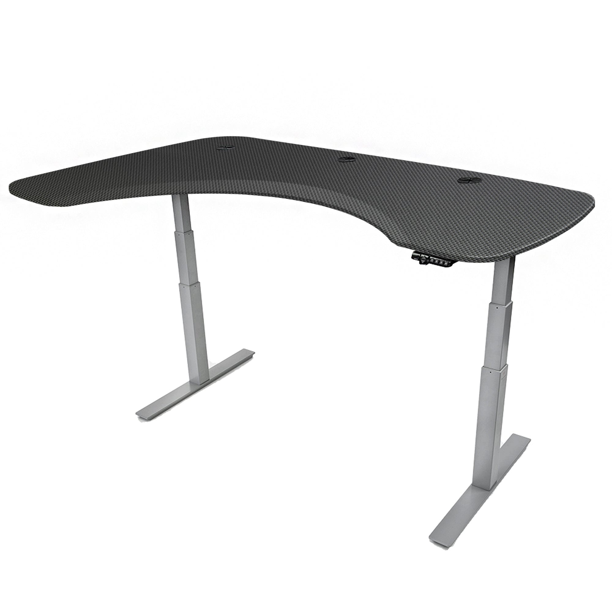 Mojo Executive Non Epicor Mojo Executive: L-Shape Corner Carbon Fiber / Gray Base / Left Side 72x46