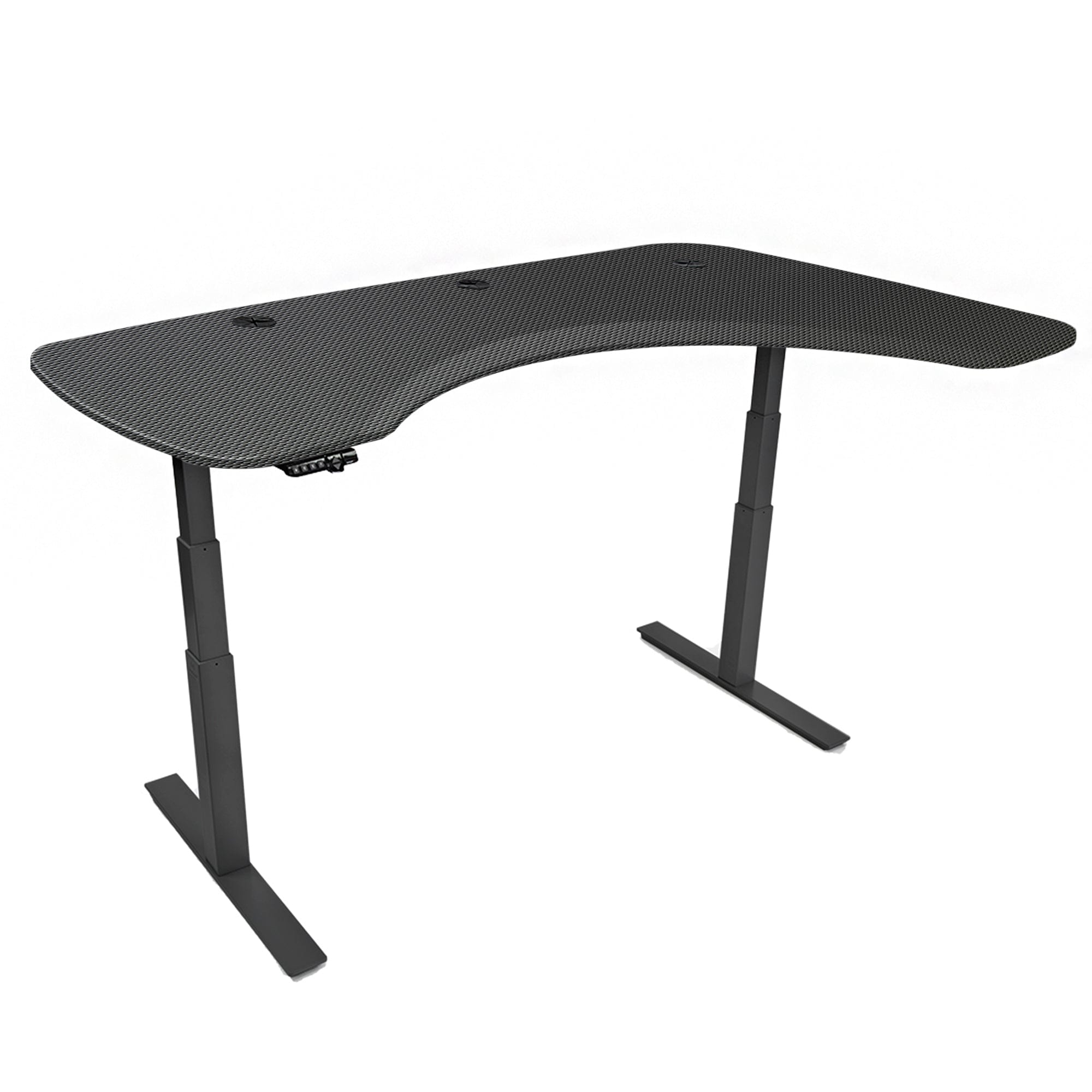 Mojo Executive Non Epicor Mojo Executive: L-Shape Corner Carbon Fiber / Black Base / Right Side 72x46