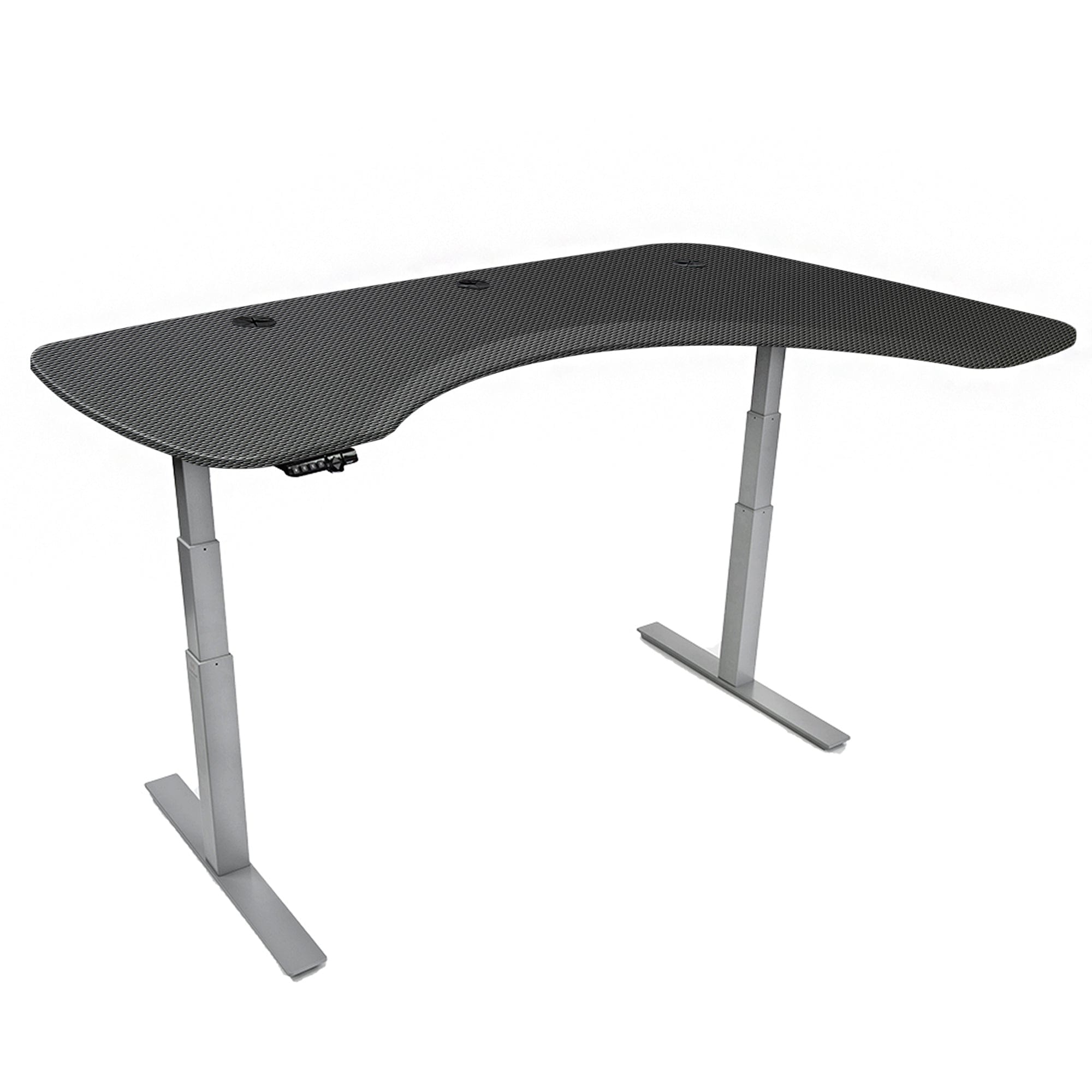 Mojo Executive Non Epicor Mojo Executive: L-Shape Corner Carbon Fiber / Gray Base / Right Side 72x46