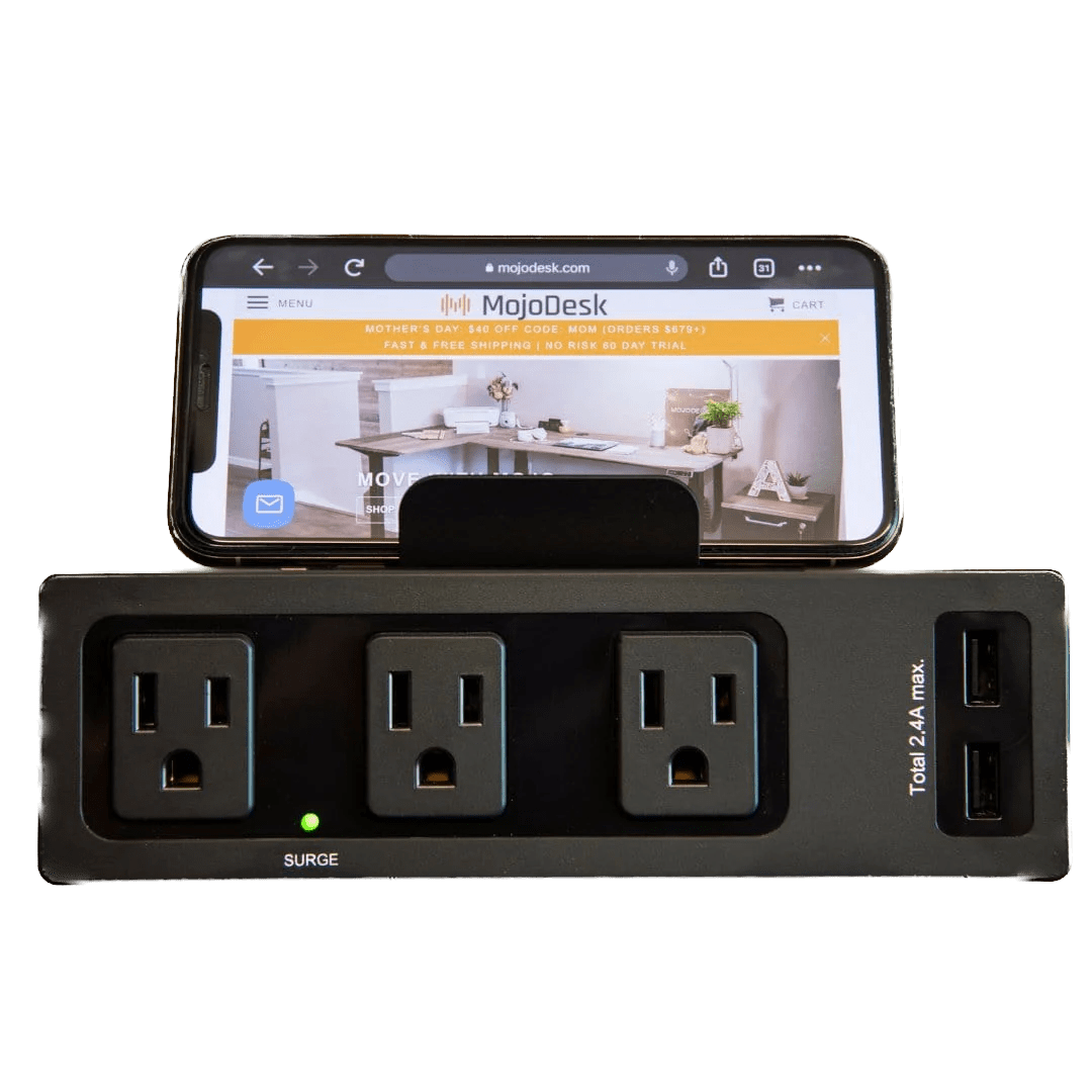 MojoDesk Clamp-On Power Bar (Free Gift) MojoDesk Cable Management