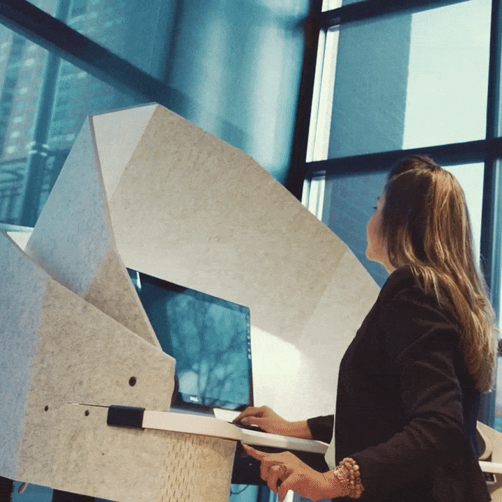 MojoDome: Desk + Soundproofing + 3 Accessories Non Epicor MojoDome