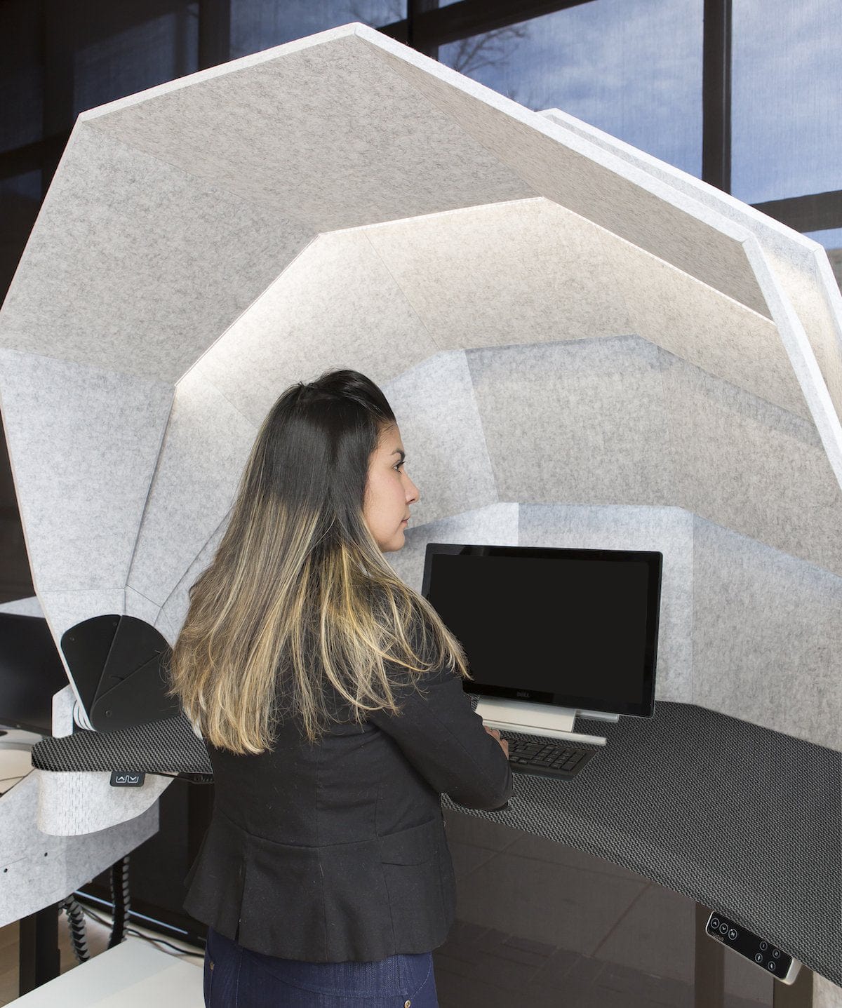 MojoDome: Desk + Soundproofing + 3 Accessories Non Epicor MojoDome