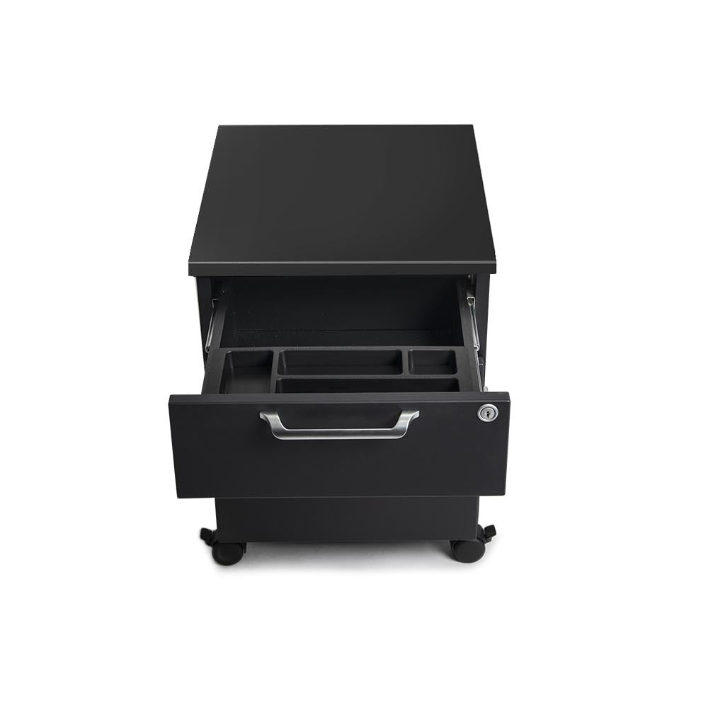 Mojo WorkSpace: Desk + Preassembled Mobile Cabinet Non Epicor Standing Desk Bundle