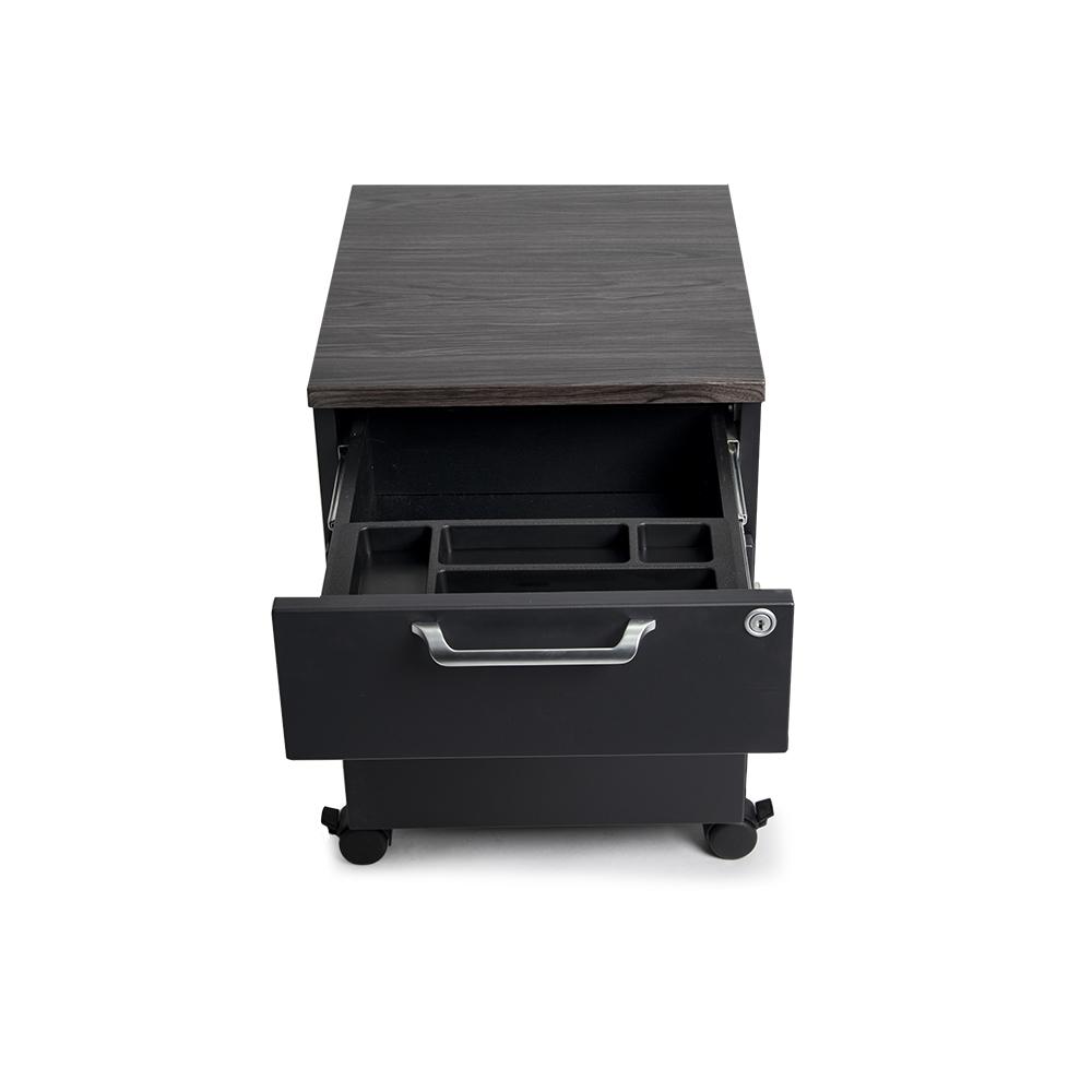 Mojo WorkSpace: Desk + Preassembled Mobile Cabinet Non Epicor Standing Desk Bundle