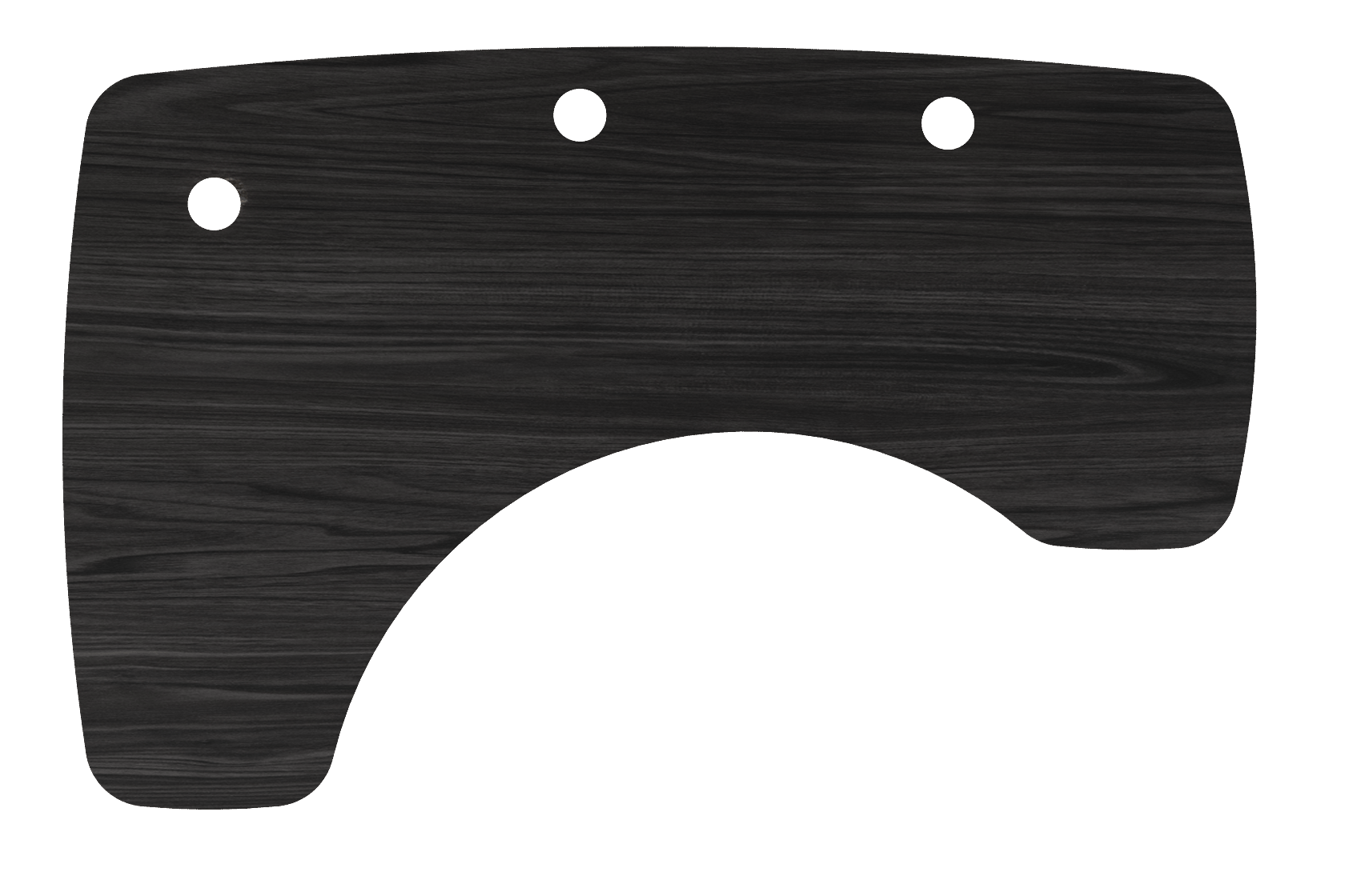 MojoDesk Surface Organic Corner MojoDesk Left / ObsidianOak